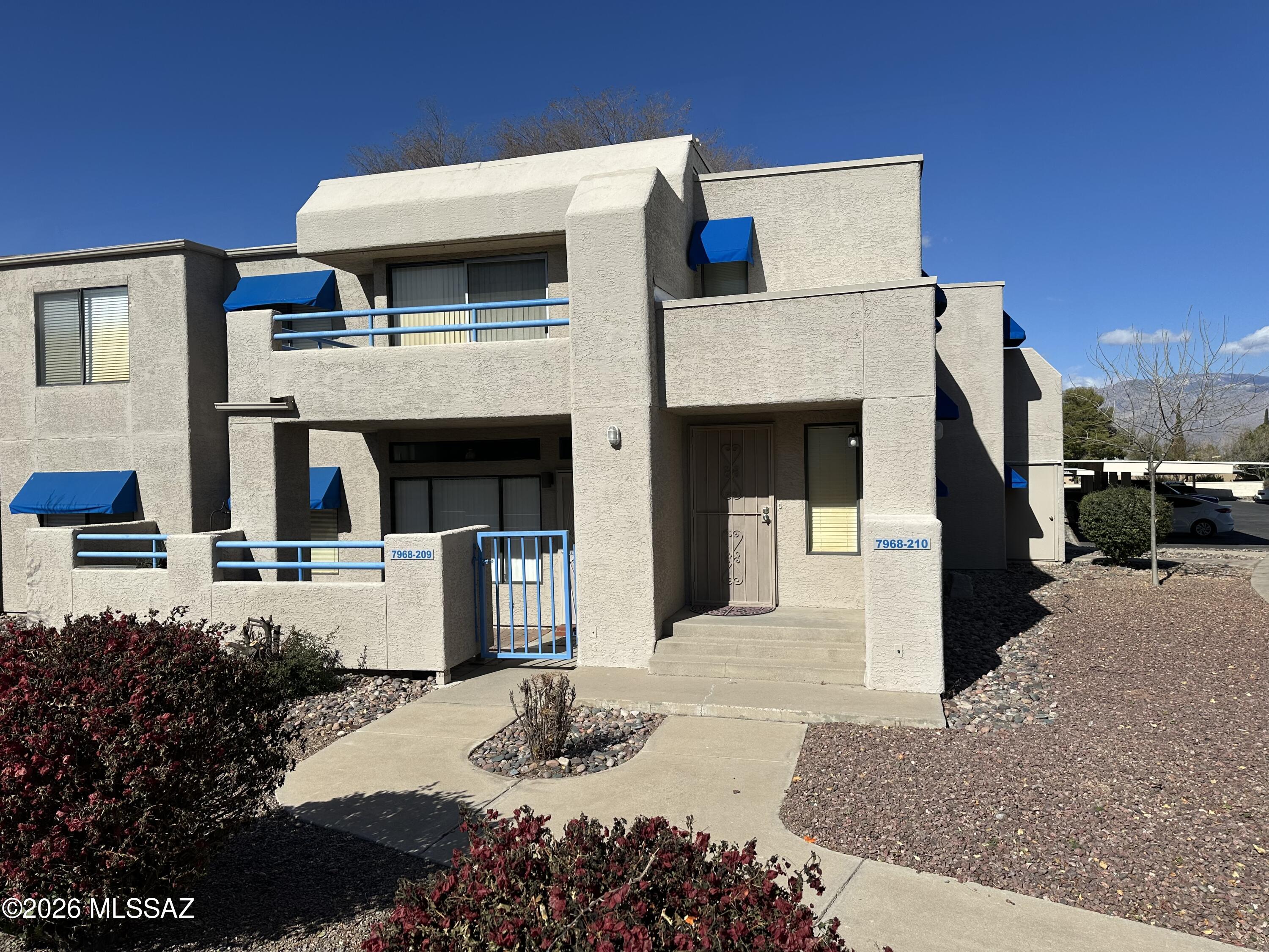 Second story two bedroom plus den, very well-maintained condo, with updated kitchen and appliances.  Reserved covered parking. 

Community features two pools and spa,