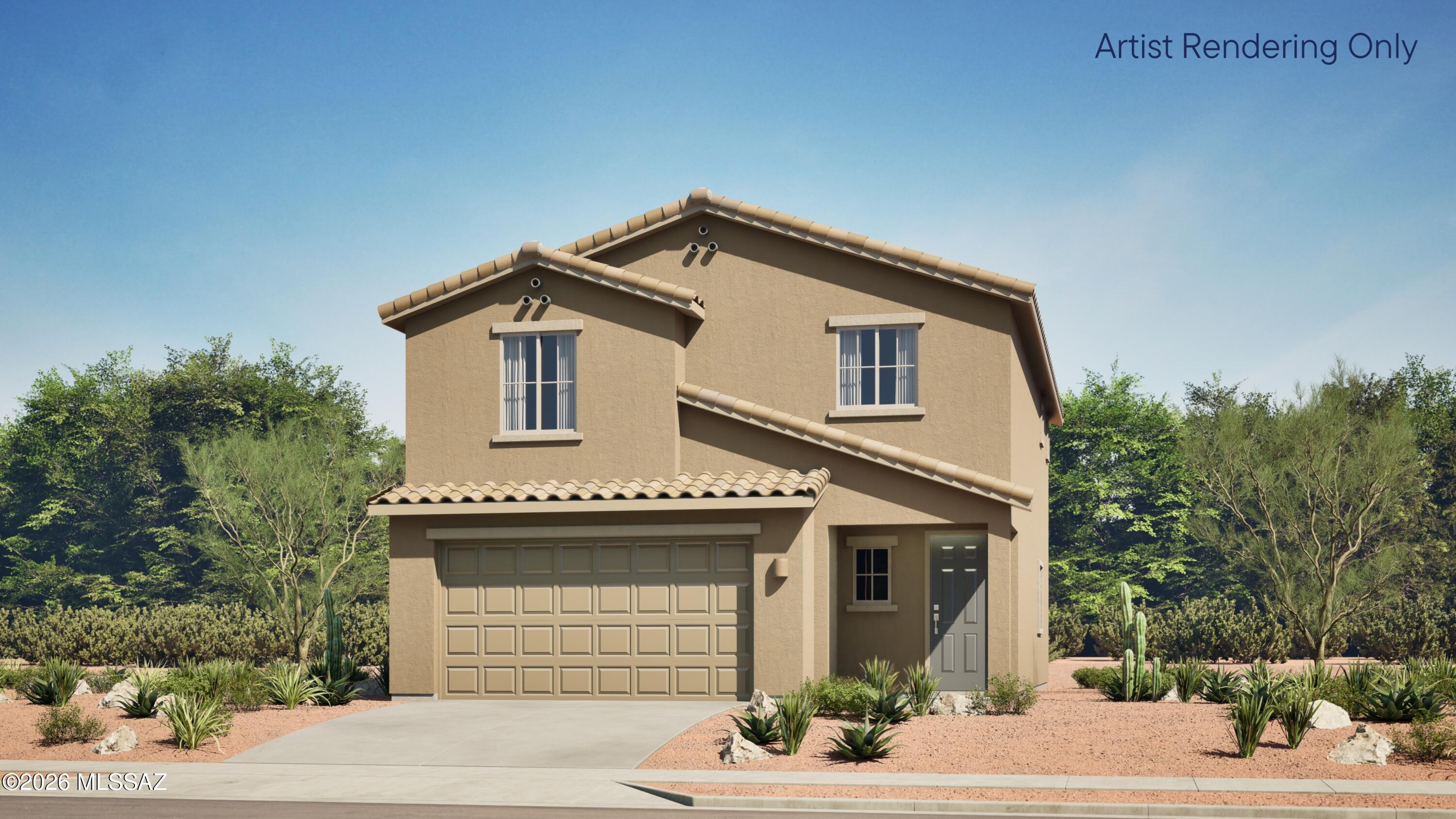 This new two-story home is host to a spacious and flexible open-concept layout on the first floor that blends the kitchen, dining area and family room for seamless transitions and everyday multitasking. On the second level, a versatile loft provides a convenient shared living area easily accessible from four bedrooms and a lavish owner's suite with a full bathroom and walk-in closet. This home includes GE® stainless steal appliances, Rinnai Tankless Water Heater, prep for reverse osmosis, Quartz Countertops, 2'' faux wood blinds, LED lighting and so much more! As an added bonus, this home includes a washer and dryer.