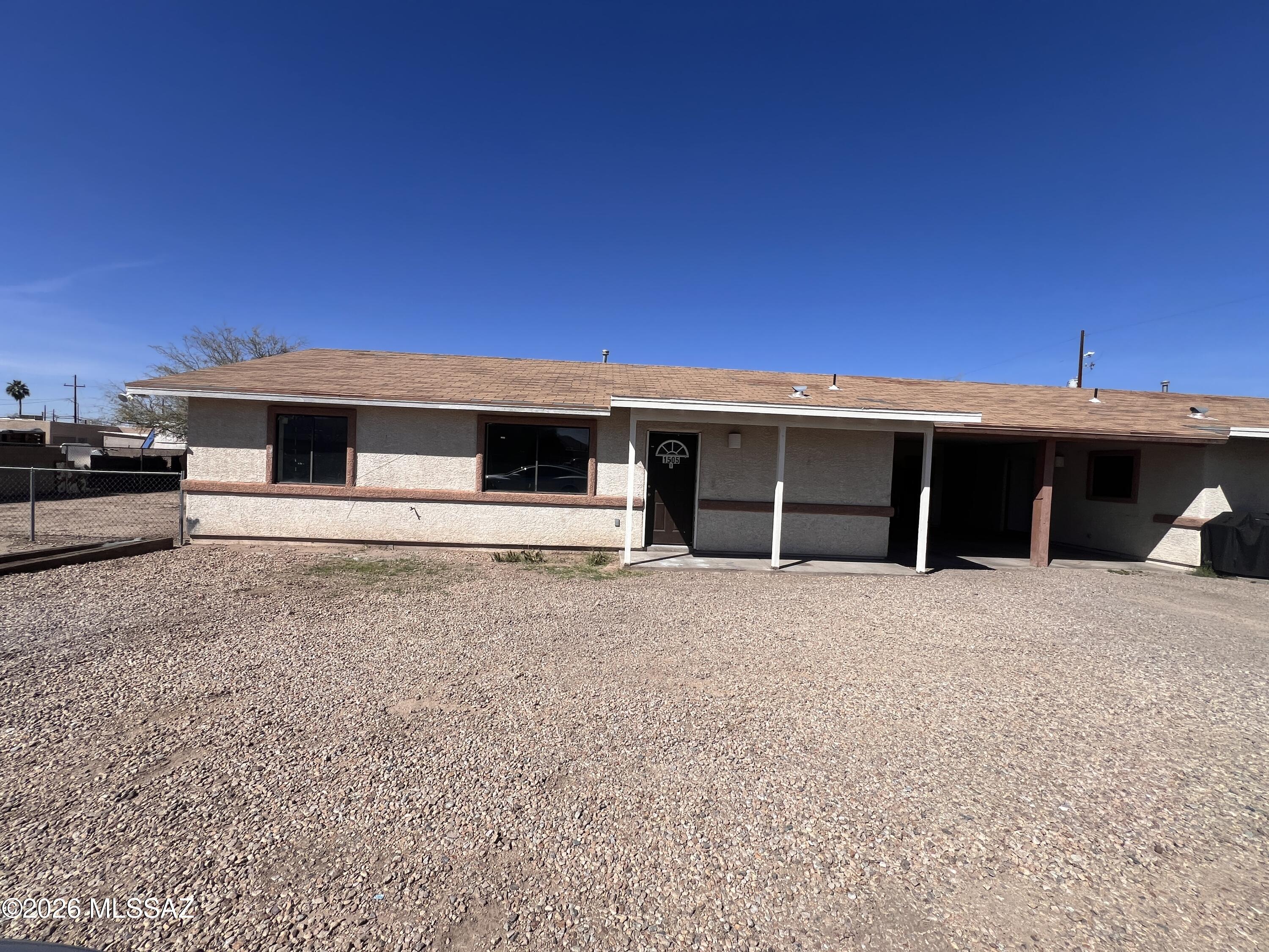Spacious, freshly painted 3 bed 2 bath duplex. Tile throughout. LED lighting. Washer/dryer hookups. Ample closet space. Central AC. Fenced in backyard. Designated driveway parking. Near A mountain and downtown. Located behind the El Rio golf course. Close to schools, shopping, Boys and Girls Club, churches, parks, entertainment, dining and transit.