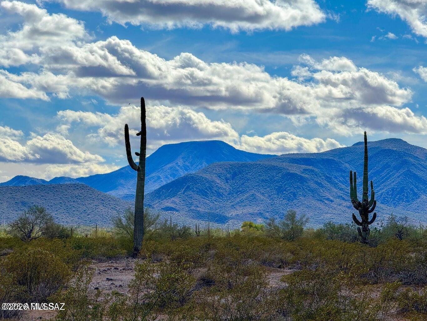 Very private, 2.2 Acres, surrounded by mountain views and with no HOA or CC&R's to limit you. Tons of solitude, starry night skies, tall saguaros and mesquite trees all come with this desert property. Amenities are just a short drive to town. Additional Acreage is available. SELLER FINANCING AVAILABLE. Survey split in process.
