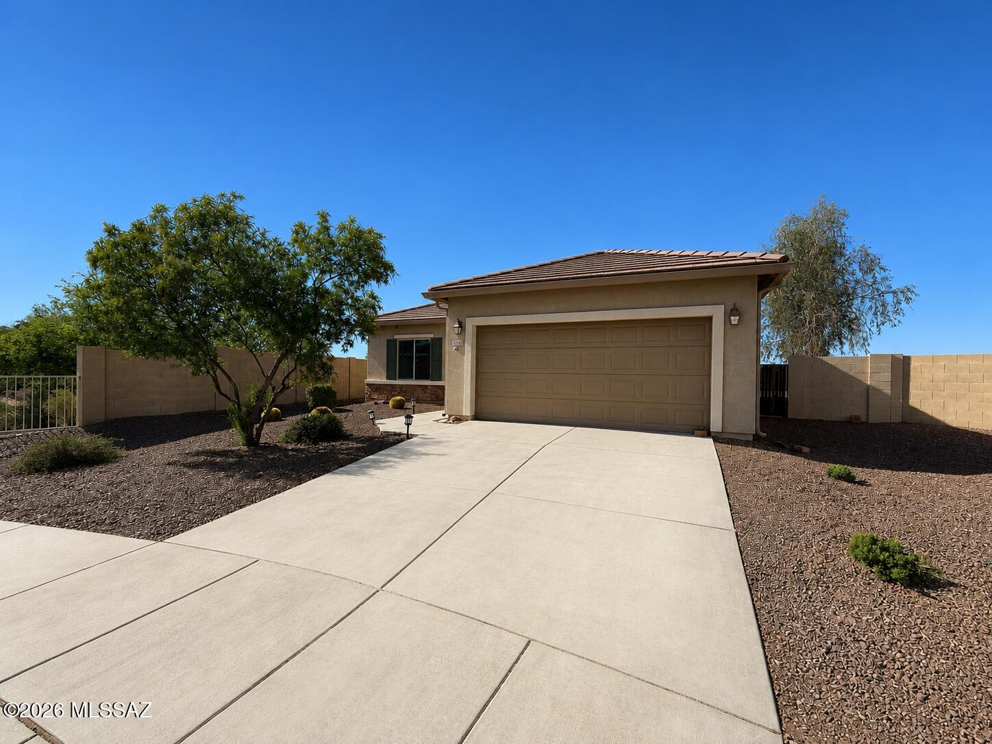 Mountain views featuring Picacho Peak from this lovely 3-bedroom, 2-bath home - desirable split floor plan, spacious kitchen offering a large island, nice walk in pantry, and ample cabinetry, Perfect for everyday living and entertaining.  Soak in the scenery under the expansive covered patio, pre-wired for ceiling fans/lighting  Soak in the sun in the low-maintenance backyard w/attractive desert landscaping, and plenty of room to add a pool. Easy access to I-10, this home offers a quick commute to Casa Grande, Phoenix, and Tucson, making it ideal for commuters, full-time residents, snowbirds, or an investment property - HOA amenities include pool, water slides, basketball and volleyball courts, ball fields, full skate park, trails/playground-USDA Eligible-secure this opportunity now