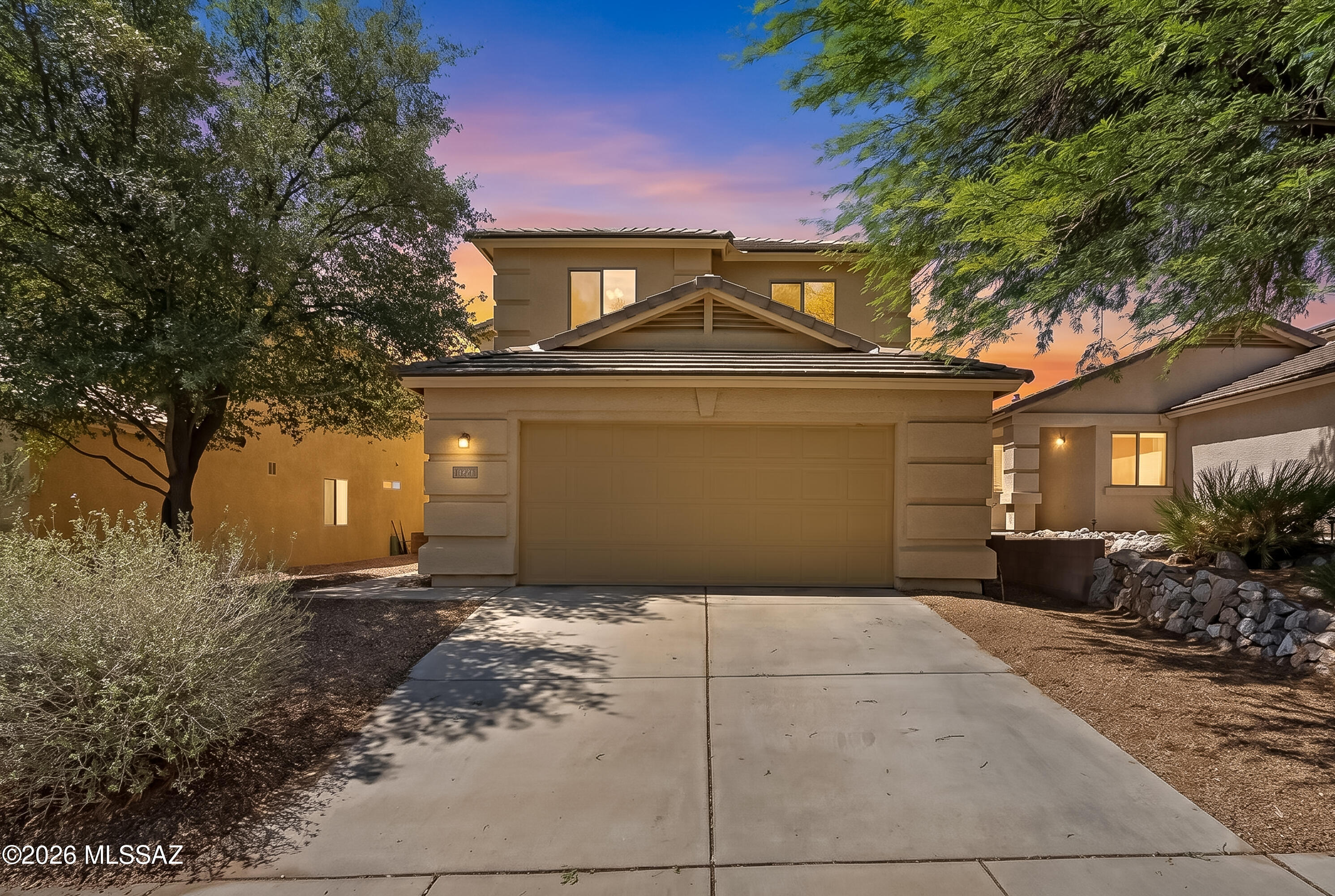 Imagine coming home to a space that feels bright, open, and effortlessly comfortable. This move-in ready 4-bedroom, 3-bath home in desirable Los Arroyos features soaring vaulted ceilings, an inviting open floor plan, and a beautifully updated kitchen with sleek solid-surface countertops, stainless steel appliances, and abundant workspace for everyday living and entertaining. A downstairs bedroom and full bath offer flexibility for guests or multigenerational living. Enjoy the benefits of a Tesla solar system, Tesla EV charger, Nest thermostat, Ring doorbell, new carpet, easy-care landscaping, and a location close to top-rated schools, shopping, dining, and freeway access. Welcome home!