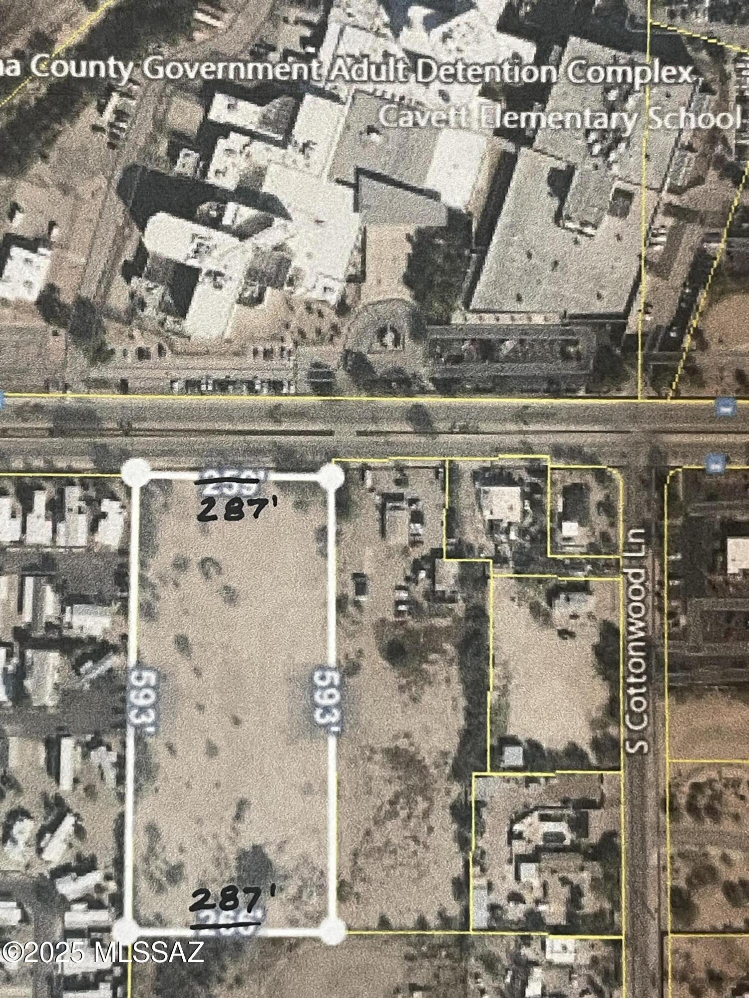 4 acres of vacant land close to I-10 and downtown Tucson, zoned R-1.  Was previously farm land with a small house at the rear of the lot.