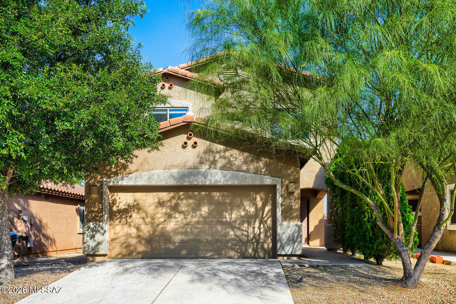 This lovely 4-bedroom, 2.5-bathroom two-story traditional home is perfectly nestled in a highly popular, sought-after Sarita community, offering bright, flexible living areas designed to effortlessly accommodate both formal entertaining and relaxed daily living. The heart of the home features a spacious kitchen boasting ample cabinet and countertop space, a highly practical lazy Susan for maximized storage, and a dedicated pantry, all transitioning beautifully to a comfortable primary suite and three additional well-sized bedrooms. Stepping outside, the low-maintenance backyard has been thoughtfully transformed into a private outdoor oasis, completely outfitted with decorative gravel, lush artificial turf, custom pavers, and a covered patio area that is absolutely perfect for hosting weekend barbecues or lounging in the shade with minimal upkeep required.