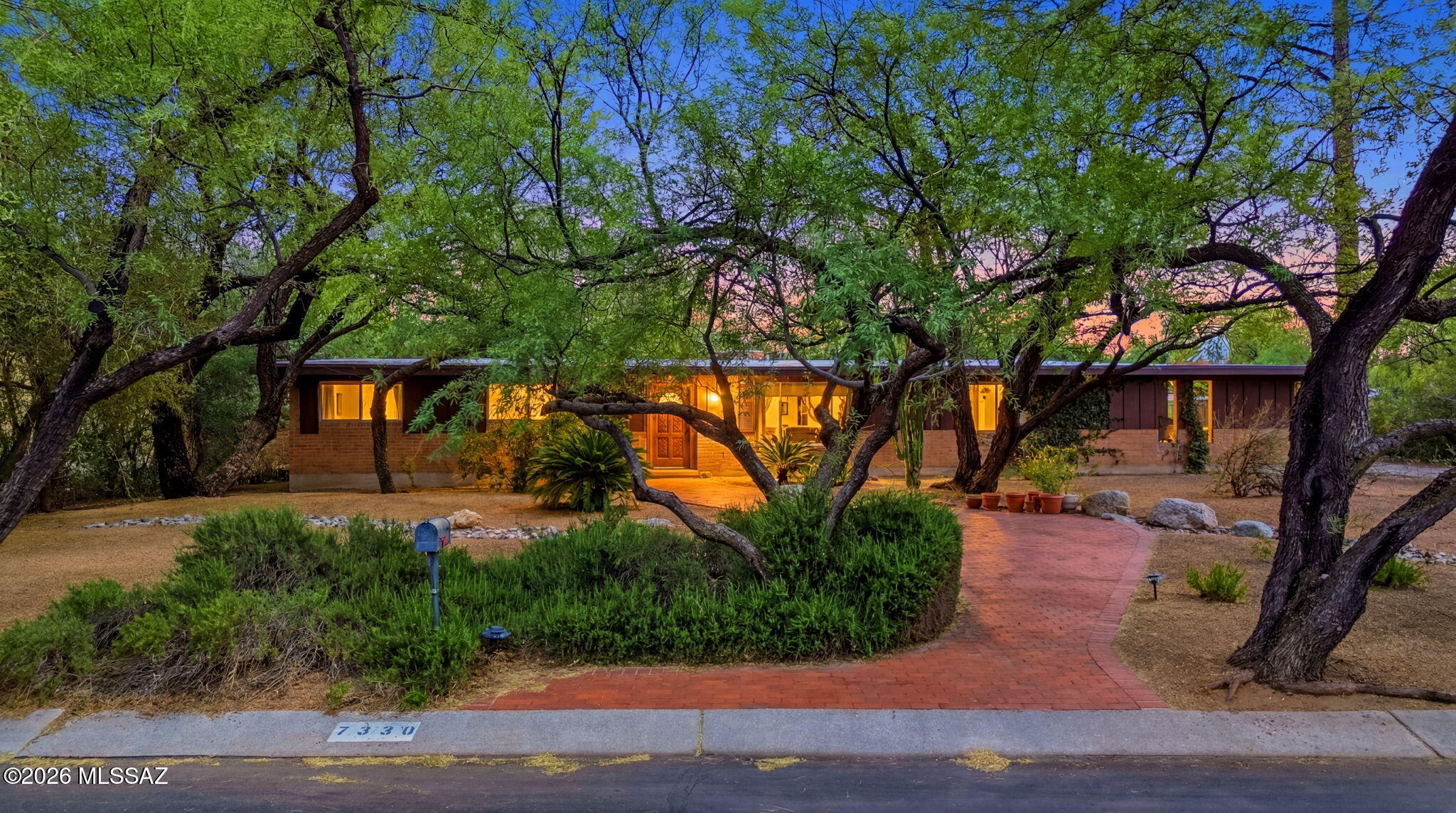 Range Price $449500 - $469500.  First time ever on the market in highly sought-after Sabino Vista! This one-family-owned 4BD/2BA home offers great bones, timeless curb appeal, and endless potential for a buyer ready to make it their own. Spacious floorplan features separate living and family rooms, fireplace off the kitchen, breakfast bar, and kitchen views of the beautifully landscaped backyard. Large lot with mature landscaping, block rear wall, north-facing orientation, and 2-car carport. Most windows updated to dual pane plus newer AC for added efficiency. Located near Fruchthendler Elementary. Priced below market to allow room for customization and personal updates.