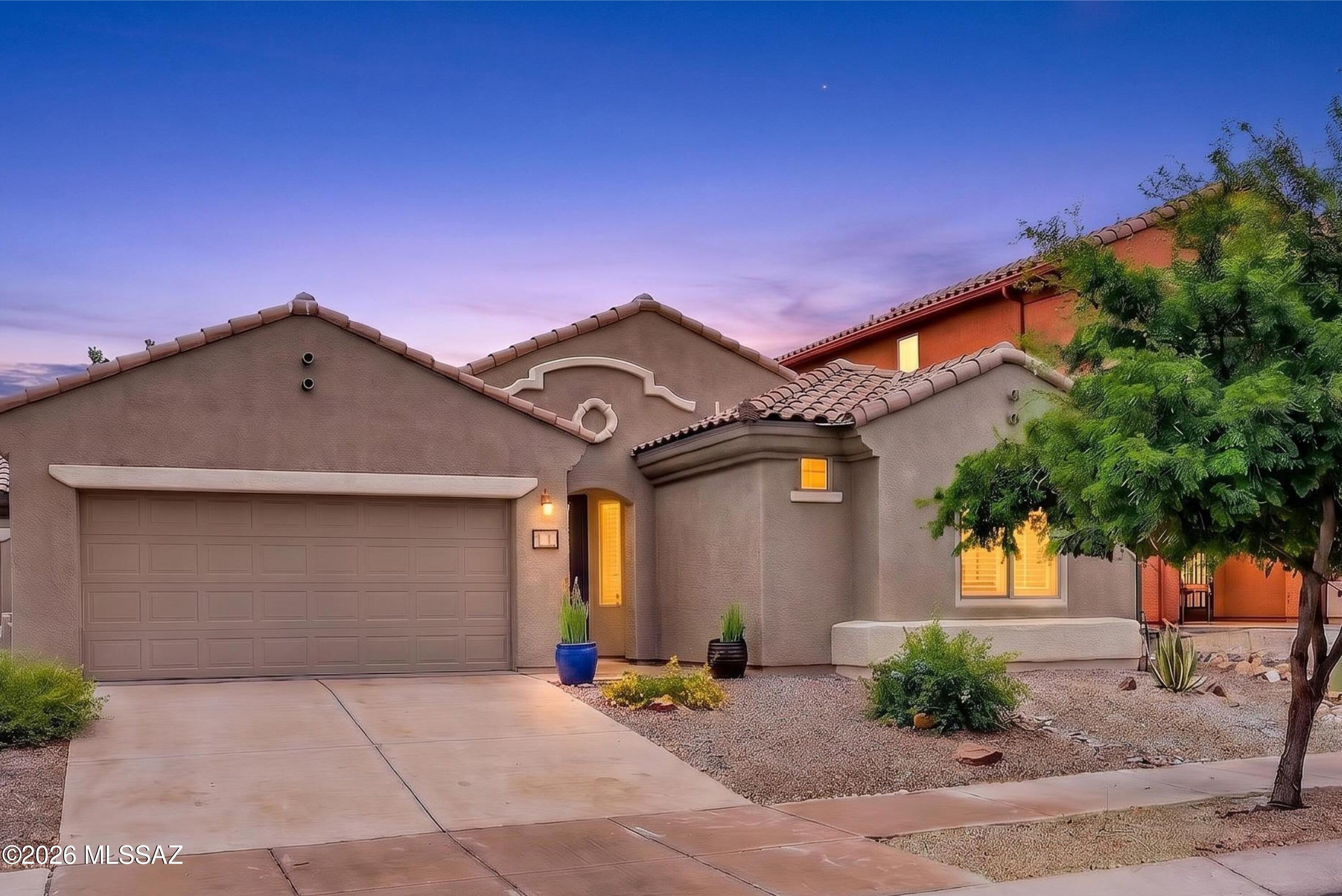 This inviting 3-bedroom, 2-bathroom home offers a spacious split-bedroom floor plan designed for both comfort and privacy. The bright eat-in kitchen opens seamlessly to the family room, creating the perfect space for entertaining and everyday living. The primary suite features generous walk-in closet, while the additional bedrooms provide flexibility for family, guests, or a home office. Step outside to enjoy the large backyard complete with an extended flagstone patio and cozy gas fire pit -- ideal for relaxing evenings or weekend gatherings. Located in a desirable community with amenities including jogging and biking paths, parks, paved streets, a community pool, and scenic walking trails, this home combines convenience, recreation, and charm.