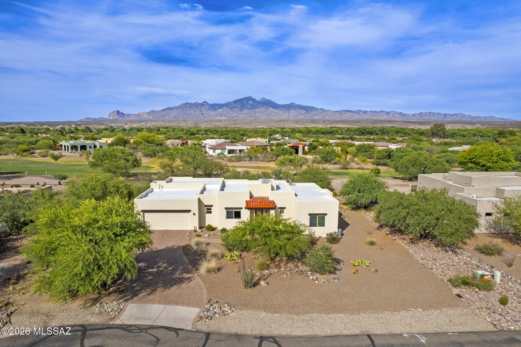 Experience the beauty of Southern Arizona in this stunning Tubac home featuring 3 bedrooms (2 private en-suites) and 3 bathrooms. Designed with an open-concept layout, the spacious kitchen flows seamlessly into the living and dining areas, all perfectly positioned to capture breathtaking 360-degree views from both inside and out. Located near the renowned Tubac Golf Resort, this beautifully designed golf and residential community blends old-world charm with modern amenities in the heart of the Santa Cruz River Valley. Just minutes from the historic village of Tubac, (established in 1752) you'll enjoy over 100 unique shops, art galleries, dining, and the scenic cottonwood lined Santa Cruz River creating a lifestyle unlike anywhere else in Arizona.