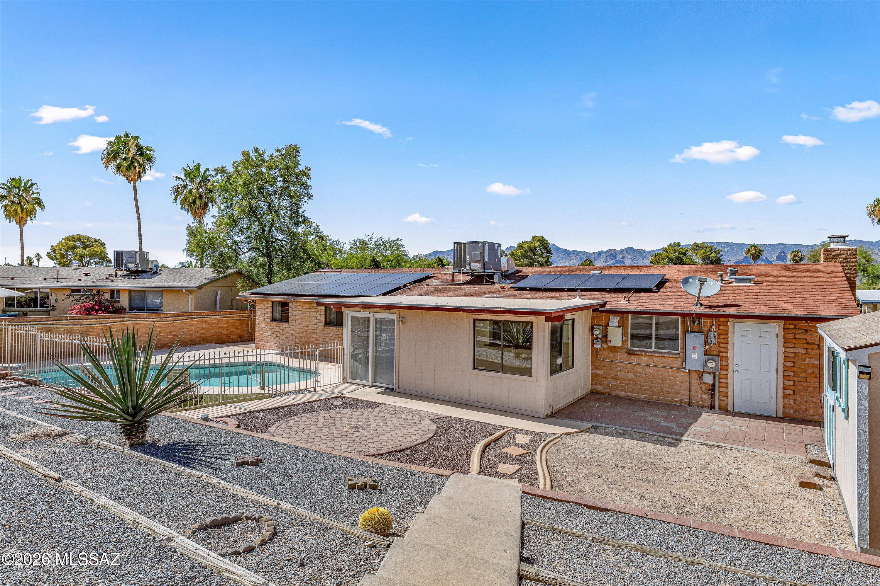Seller will accept, or counter offers between $400k and $415k. Welcome Home! Solano Estates. Great floor plan with huge family room! Kitchen with ample storage, breakfast bar and open to main living spaces. Large laundry room with tons of storage. Recent updates HVAC ('25), Solar, pool pump('21), wood look tile and fresh paint. NO CARPET. Spacious and private back yard! NO HOA!