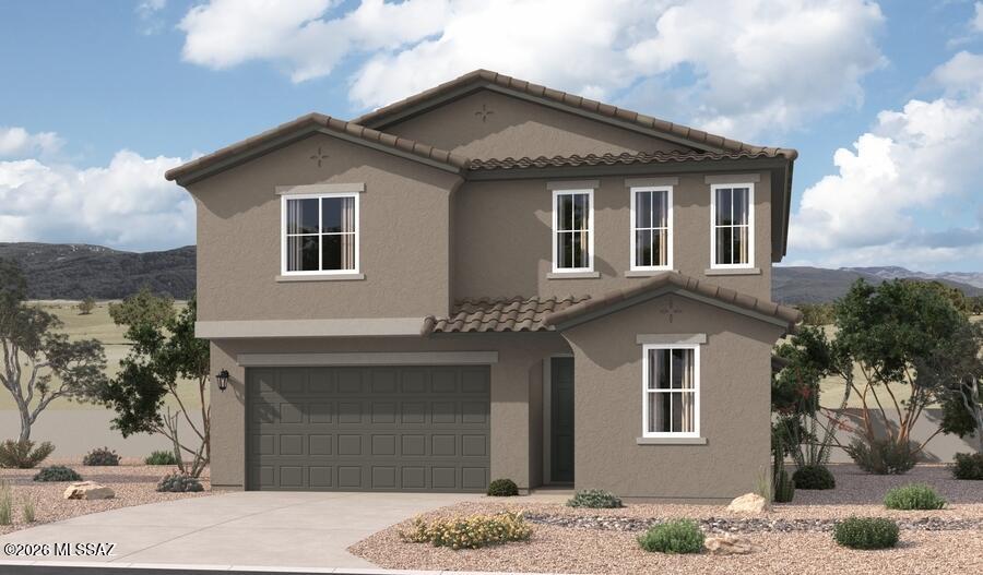 Spacious and accommodating, the two-story Moonstone plan features an open-concept main floor offering an expansive great room, an inviting kitchen with 
a center island, and an adjacent dining room. A bedroom, bathroom and extended covered patio can also be found on this level. Upstairs, discover an airy loft, a convenient laundry with cabinets, and four additional bedrooms, highlighted by a stunning primary suite with an attached bath and an immense  
walk-in closet.