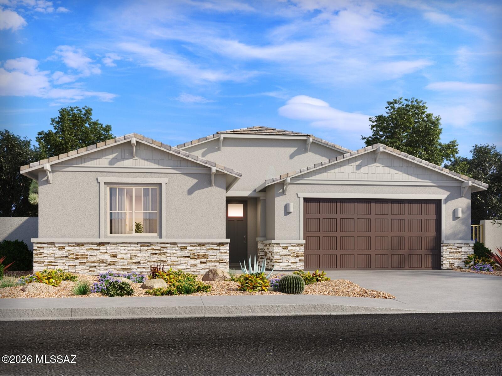 Brand new, energy-efficient home available by Jul 2026! The Obsidian floorplan features 4 bedrooms and 2.5 bath including a tandem garage. Entertain friends and family in the expansive great room and covered back patio. Naranja Trails is now selling in Oro Valley. This gated community features gourmet kitchens, luxury primary-suite showers, scenic walking trails and the beautiful Naranja Park just across the street.  Each of our homes is built with innovative, energy-efficient features designed to help you enjoy more savings, better health, real comfort and peace of mind.