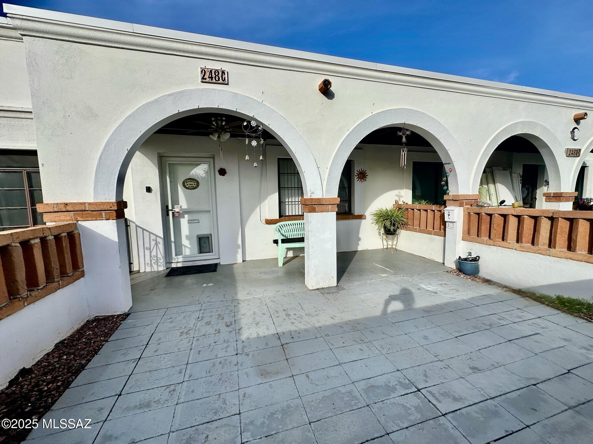 Welcome HOME to this inviting villa, situated in one of Green Valley's most sought-after 55+ communities. This residence embodies Southwest charm and offers a comfortable living experience. It provides an ideal blend of coziness, convenience, and resort-style amenities. Whether utilized as a seasonal retreat or a year-round residence, this charming villa is poised to be your new home. Additionally, it is conveniently located near shopping centers, grocery stores, and various dining options. The furnishings will remain with the property, and parking  available in front of the home. Retirement , RELAX, and enjoy. MOVE IN READY....... The monthly HOA fee covers the community pool, water, sewer, trash pickup, and exterior maintenance, which includes roof, doors, exterior painting, landscaping, HVAC, and water heater. With simple living, you'll have more time to explore and take advantage of all the activities that Green Valley Recreation has to offer! Why rent when you can have your own Villa!