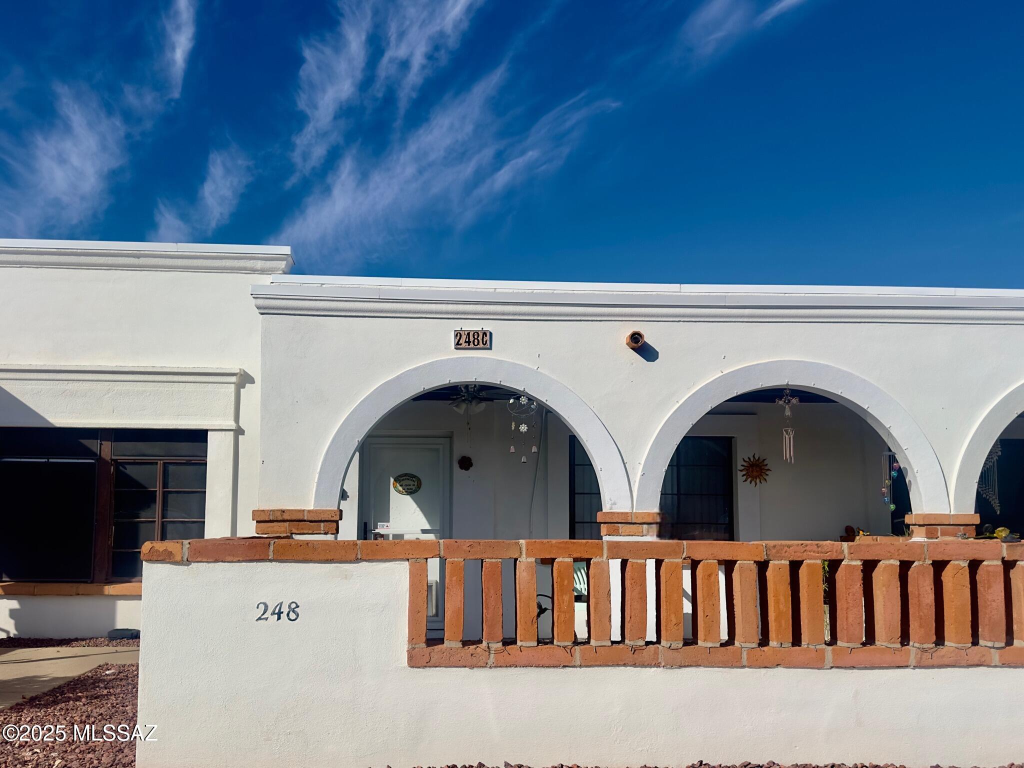 Welcome HOME to this inviting villa, situated in one of Green Valley's most sought-after 55+ communities. This residence embodies Southwest charm and offers a comfortable living experience. It provides an ideal blend of coziness, convenience, and resort-style amenities. Whether utilized as a seasonal retreat or a year-round residence, this charming villa is poised to be your new home. Additionally, it is conveniently located near shopping centers, grocery stores, and various dining options. The furnishings will remain with the property, and parking  available in front of the home. Retirement , RELAX, and enjoy. MOVE IN READY....... The monthly HOA fee covers the community pool, water, sewer, trash pickup, and exterior maintenance, which includes roof, doors, exterior painting, landscaping, HVAC, and water heater. With simple living, you'll have more time to explore and take advantage of all the activities that Green Valley Recreation has to offer! Why rent when you can have your own Villa!