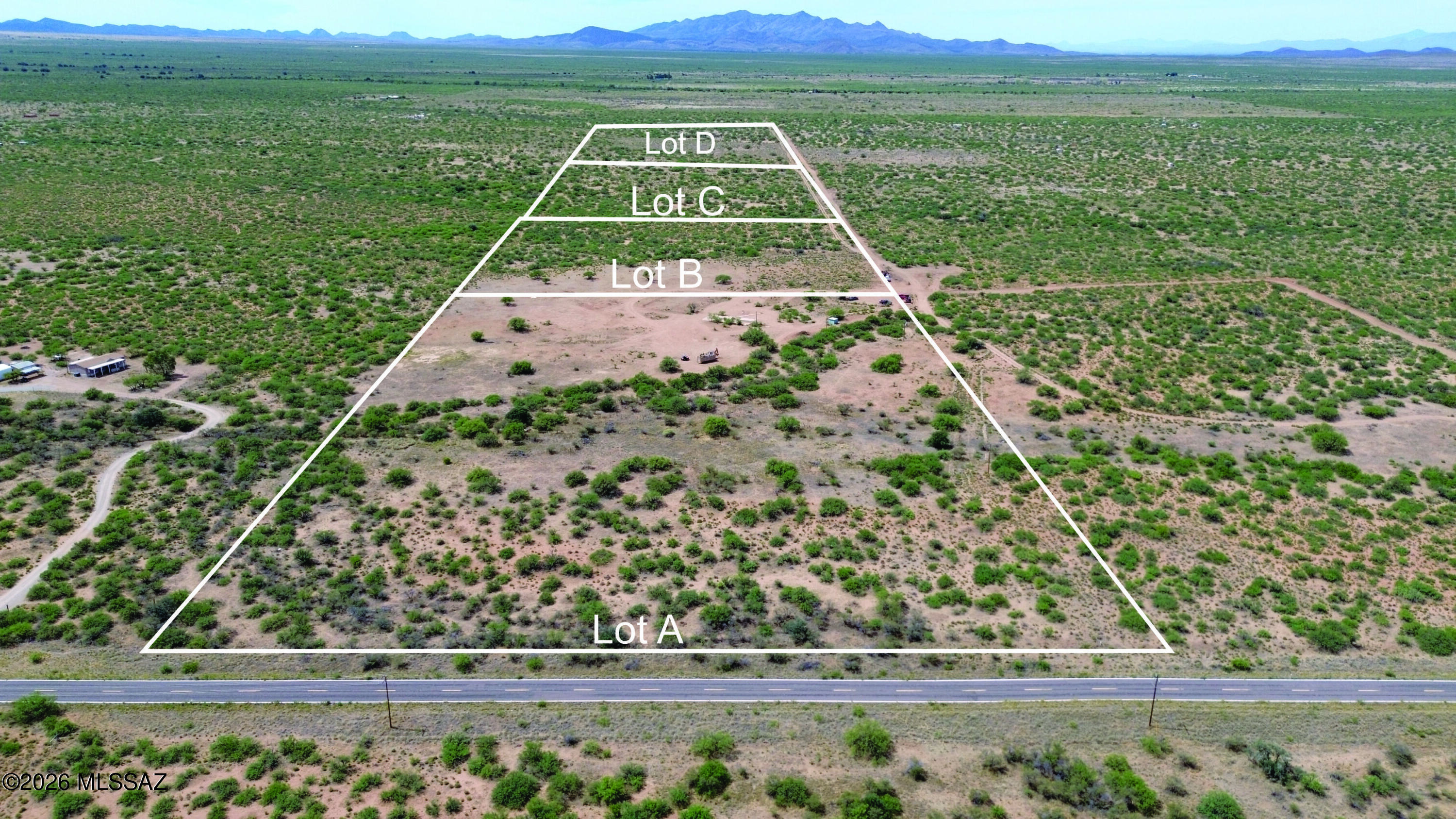 16 acres of Cochise County RU-4 zoned property. With incredible views of the Chiricahua Mountains. This property has a private well and septic system both recently tested. There is electricity to the property. Concrete slabs. This is ideal for your Arizona Outback dream. Short drive to Historic Tombstone and Bisbee. Easy drive to all of Cochise County site. Lots of outdoor activities. Property recently surveyed and all corners are marked. Recorded access easement to the property and road installed. Seller financing available with $19900 Down plus Pioneer Title account setup and closing Costs, for 10 years at 9.9 percent interest. with a payment of $723.79 per month plus Pioneer Title Processing fee and impounded property tax. No prepayment penalty