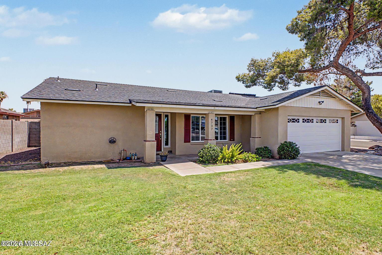 NO HOA! Welcome home to this WONDERFULLY spacious updated home with a pool! Perfectly situated on a large corner lot this 3BD 2BA 1717sf home is bright and open. Featuring a popular GREAT ROOM floorplan, large functional breakfast bar kitchen with beautiful granite counters, stainless steel appliances, lots of storage and counter space, ideal for the culinary enthusiast. Generously sized primary suite with a private slider that opens to a large back patio. Split floorplan with good sized guest rooms. Large back yard with secured safety fencing around the private in-ground pool. Plus RV gate and space to park your toys, trailers or recreational vehicles.