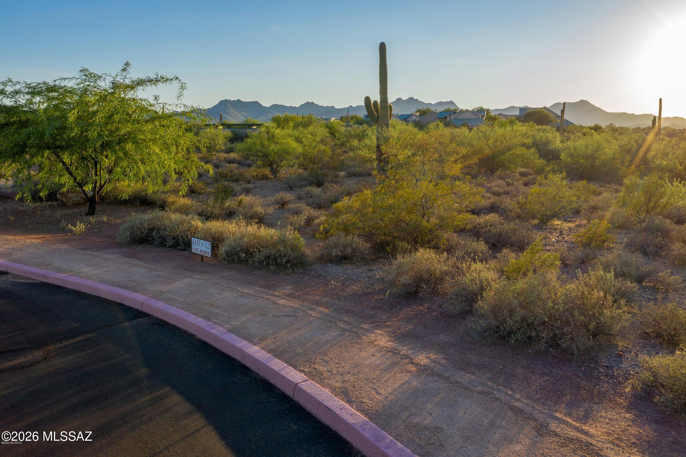 Amazing 1.06 acre lot located within in the Las Nubes Subdivision on the westside. This lot is placed at the end of a culdesac within the gated community which includes paved streets and walking trails. Maintains natural open space to the North. 1 of 14 well planned custom home lots in a community surrounded by lush desert landscaping and desert views. Beautiful piece of land ready to build your dream home.