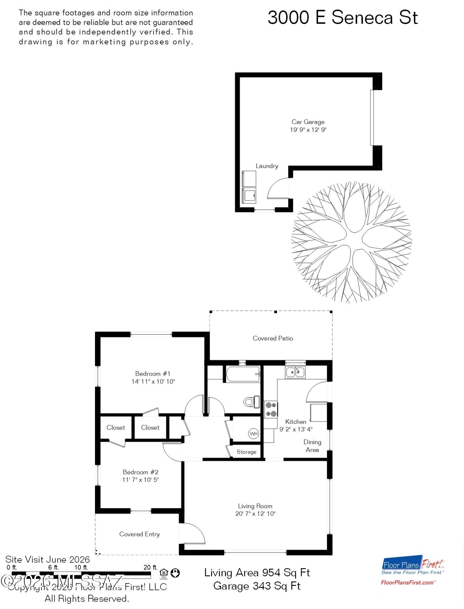 Charming 1949 Tucson bungalow on a low-traffic street -- 2 bed, 1 bath with major updates: NEW roof, newer HVAC. Also, updated interior plumbing piping. Sits on a huge corner lot with room to add an ADU for rental income, a guest house, or multigenerational living. Detached one-car garage provides indoor parking and storage. Interior features new carpet and fresh paint throughout (interior and exterior), offering a clean canvas ready for personalization. Unbeatable prime central location--minutes from major medical facilities and the University of Arizona--ideal for healthcare professionals, faculty, students, or investors. While the interior invites your updates, the value is in the solid bones and lot potential. Priced at $265,000. This home delivers instant equity opportunity in an unbeatable location. Don't miss this rare combination of affordability and prime positioning.