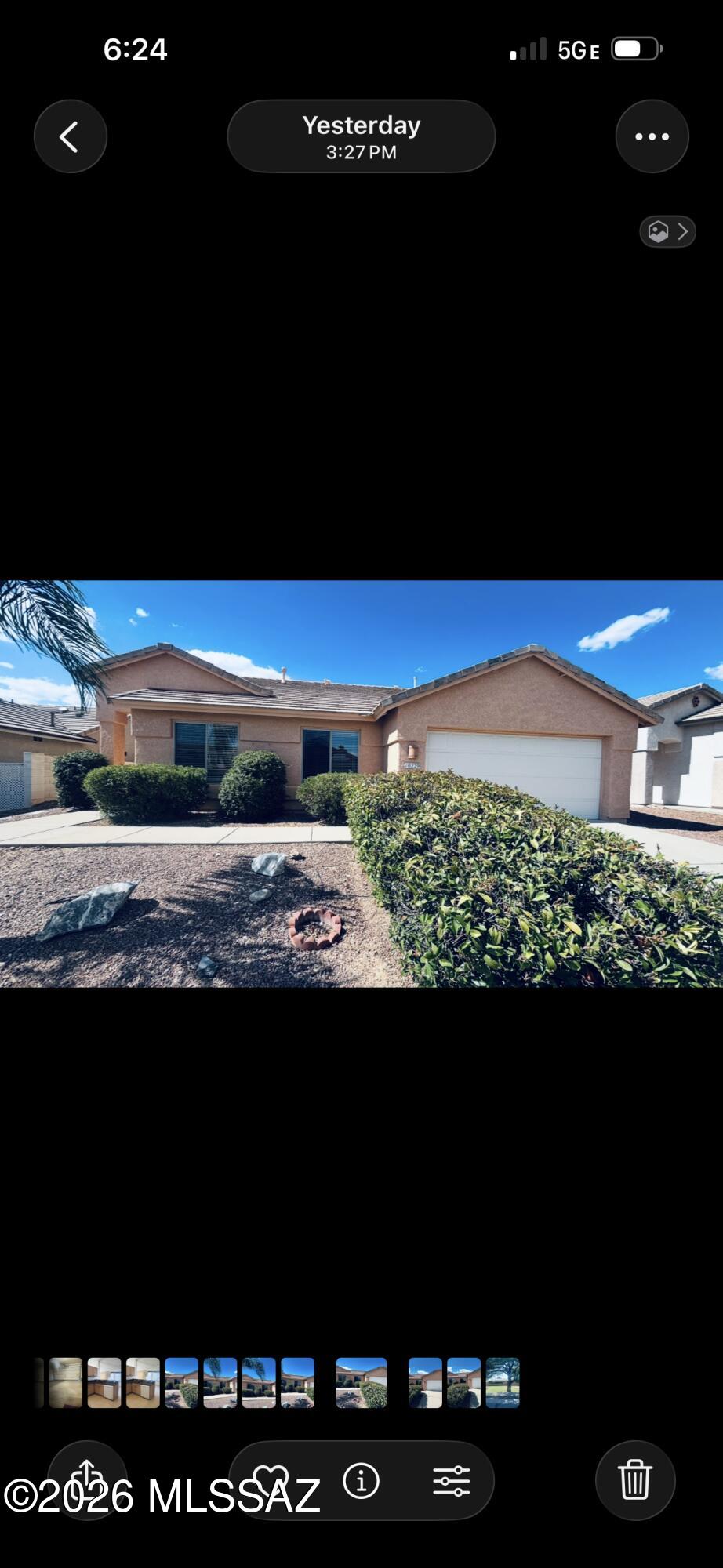 Welcome home to this well-maintained 3-bedroom, 2-bathroom home that's ready to become the foundation for your next chapter. Featuring a desirable split floor plan, a spacious living area, and large windows that fill the home with natural light. The kitchen showcases granite countertops and opens seamlessly to the dining area, with plenty of storage And a laundry room.  The primary suite is a relaxing retreat with dual walk-in closets, a double vanity, and a soaking tub. The two additional bedrooms are privately situated on the opposite side of the home, providing separation and flexibility.
With abundant storage throughout, and a laundry room off the kitchen leading to the garage. Step outside to a backyard featuring mature desert landscaping and a covered patio. Move-in ready.