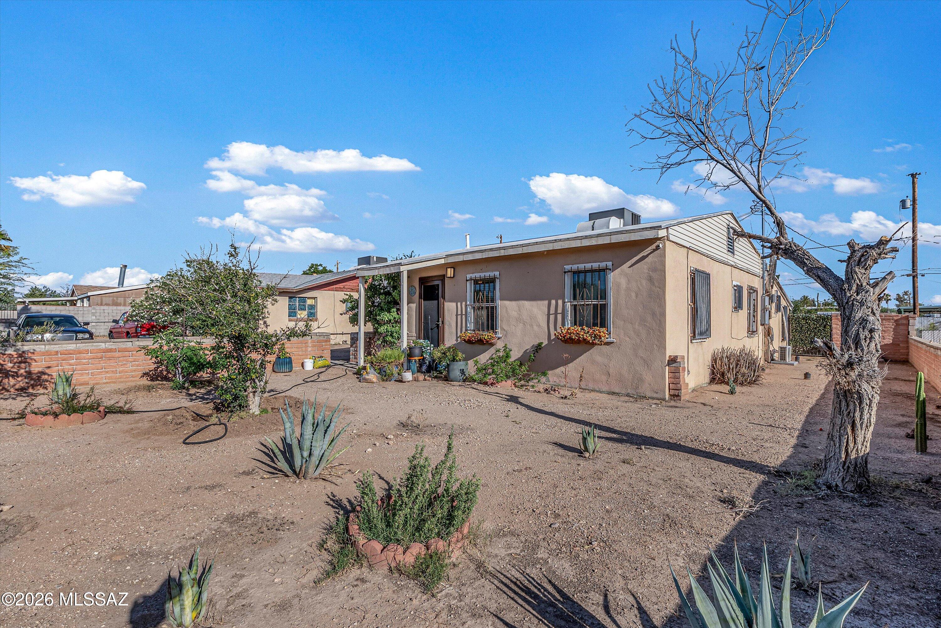 Welcome home to this beautifully updated 3 bedroom, 2 bathroom ranch-style home situated on a large lot with plenty of room to enjoy both indoor and outdoor living. Thoughtful updates throughout include new plumbing and a new water softener as of 2025, providing peace of mind for years to come.
The split-bedroom floor plan offers added privacy, while abundant natural lighting enhances the home's layout and adds ambiance. The large laundry room doubles as an additional storage space.
Outside, both the front and back yards offer ample room for gardening, entertaining, or simply enjoying the outdoors. The backyard features a mature, flourishing grapefruit tree and a large workshop equipped with a mini-split system for year-round heating and cooling--perfect for hobbies, projects, or an additional workspace.