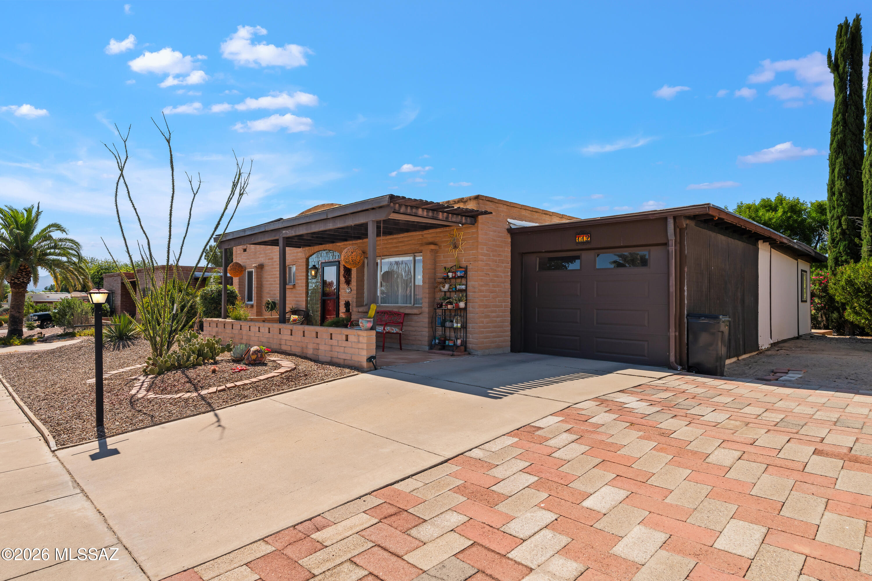 This spacious three-bedroom, two-bathroom home has approximately 1,905 square feet of living space. The home features southwestern style ambiance. The flooring throughout the home provides a clean and easily maintained surface. The laundry room offers additional storage. The single-car garage includes quick access into the home. The back patio and secluded back yard provides a great outdoor space that is great for entertaining and for enjoying the mountain view. The spacious interior and exterior spaces make this home great for gatherings of family and friends.