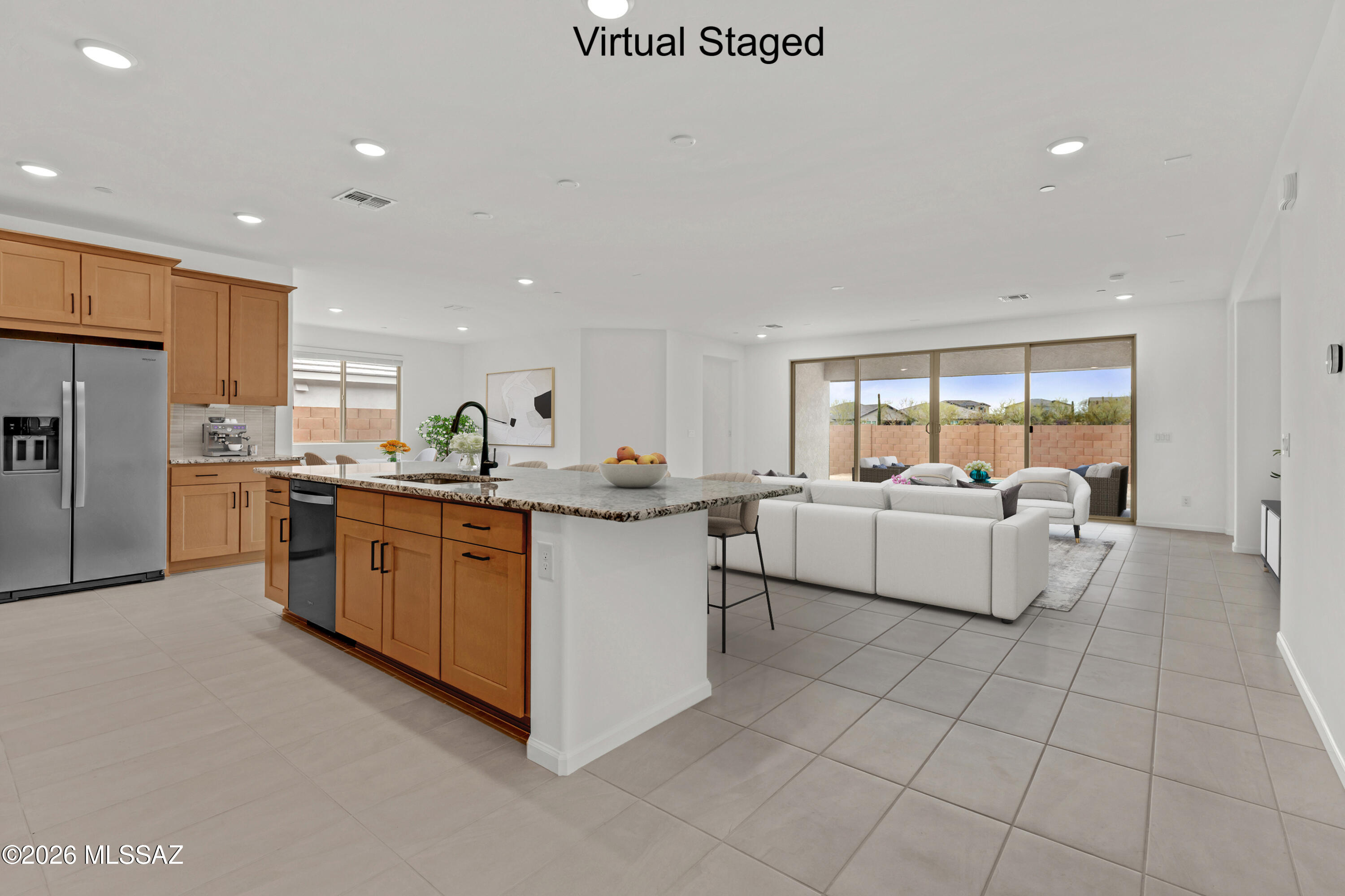 Currant plan with Ranch elevation. This beautiful new floorplan features open Greatroom concept with where the heart of your home seamlessly blends the living, dining, and kitchen areas. The kitchen boasts gas range, granite counters, center island & spacious walk-in pantry. Owner's suite features huge walk-in closet, vanity with twin sinks, linen closet & tiled walk-in shower. Enjoy the pleasure of outdoor gatherings on the covered back patio which includes a gas BBQ stub-out. Includes 8' interior doors, Tankless water heater, faux wood blinds.