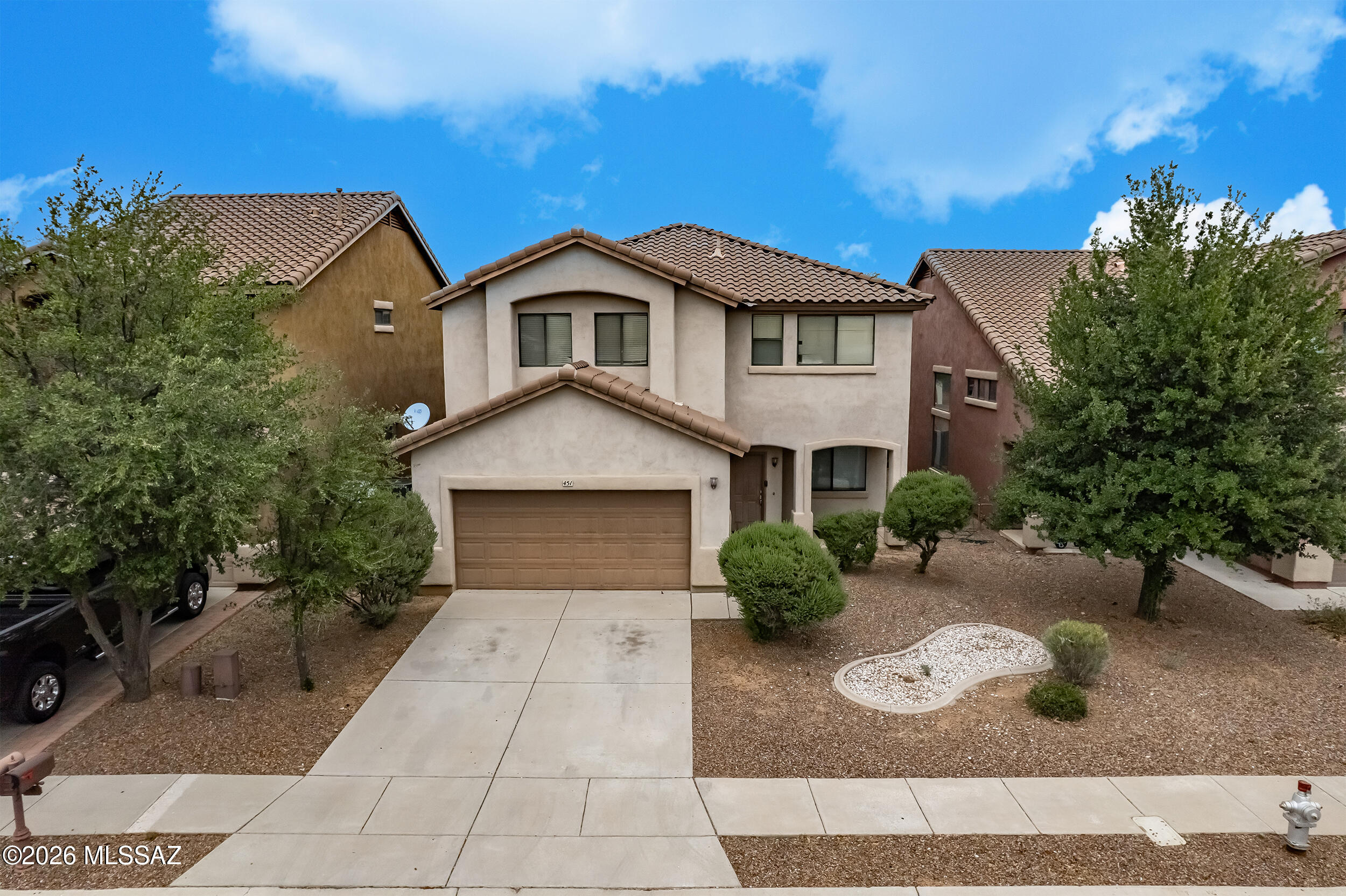 Tucked away on a quiet cul-de-sac in the highly sought-after Rancho Sahuarita community, this spacious 5-bedroom, 3-bath home offers over 2,830 square feet of opportunity, comfort, and lifestyle. With just a fresh interior paint job, and some TLC this home has the potential to truly shine.
The flexible floor plan provides room for everyone--whether you need space for a growing household, guests, hobbies, or a home office setup. Large living areas and generous bedrooms create a comfortable layout designed for everyday living and entertaining alike. Step outside to a large backyard with a clean slate ready for your vision. Whether you dream of a pool, outdoor kitchen, garden, play space, or relaxing desert retreat, there is plenty of room to create something special. Located just minutes from Sahuarita Lake Park and all the amenities that make Rancho Sahuarita one of Southern Arizona's most popular master-planned communities, residents enjoy access to multiple pools, splash parks, fitness facilities, parks, walking trails, community events, sports courts, and more. Conveniently located near shopping, dining, schools, and everyday essentials, this home offers the perfect chance to build equity in a neighborhood known for its strong sense of community and lifestyle-focused living. If you have been looking for space, location, and upside potential in Rancho Sahuarita, this is one worth seeing.