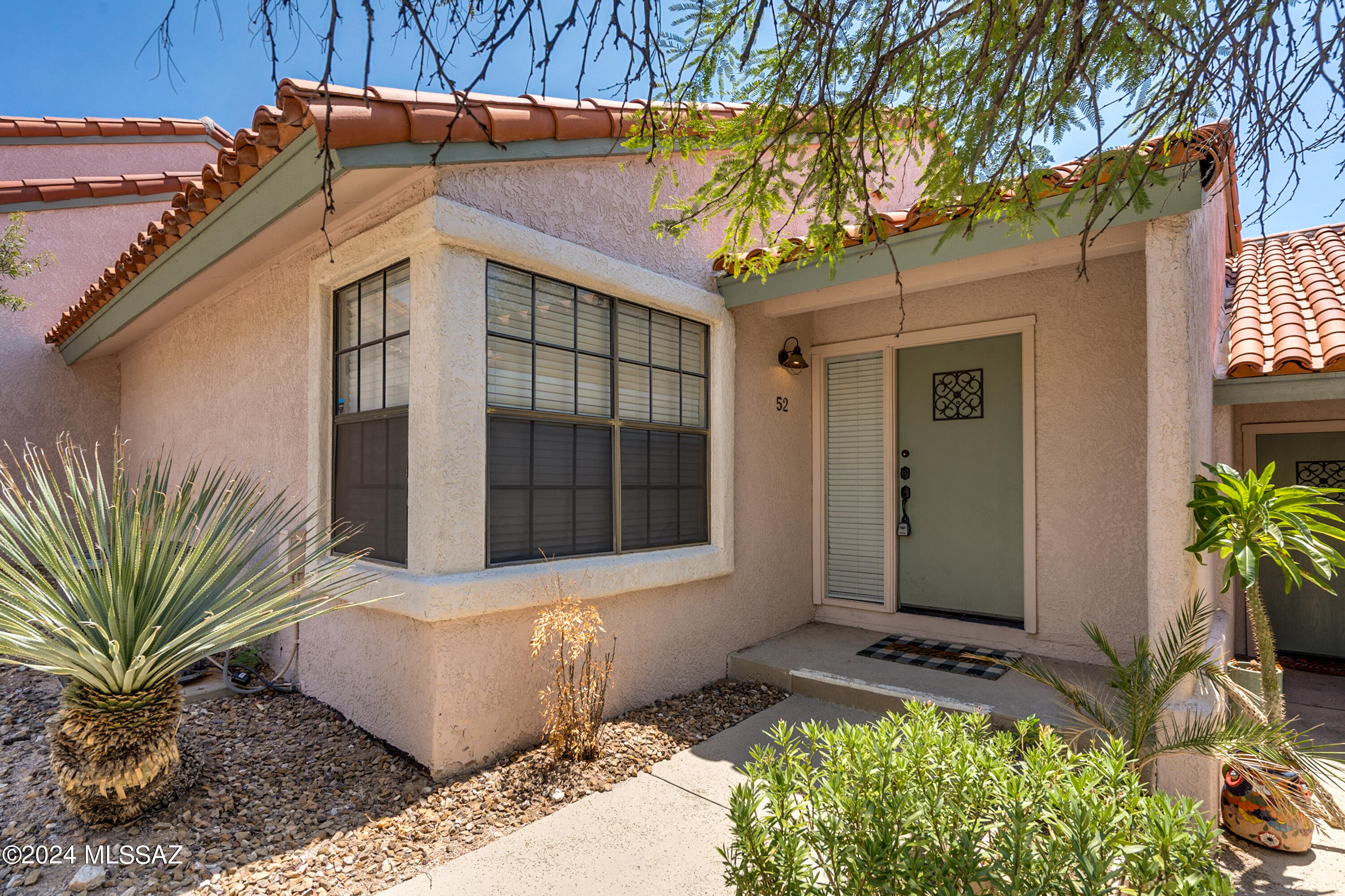 Beautiful, fully furnished luxury condo in the Foothills of Tucson.  Available for long term / one year minimum lease.  This spacious 1 bed / 1 bath condo boasts high ceilings, stainless steel appliances, king bed, washer/dryer and custom windows.  The large balcony is a great place to relax and enjoy the amazing views of the Catalina mountains. Complex has fitness center, heated pool, hot tub and tennis court.  The location could not by any better.  Close to amazing restaurants and La Encantada Shopping Center.  Do not miss you chance to call this place home! Owner is a licensed real estate agent in AZ. Non-smoking home. 1 year minimum lease. Subject to credit approval & application process. Application is $45 per adult. Renters insurance required.