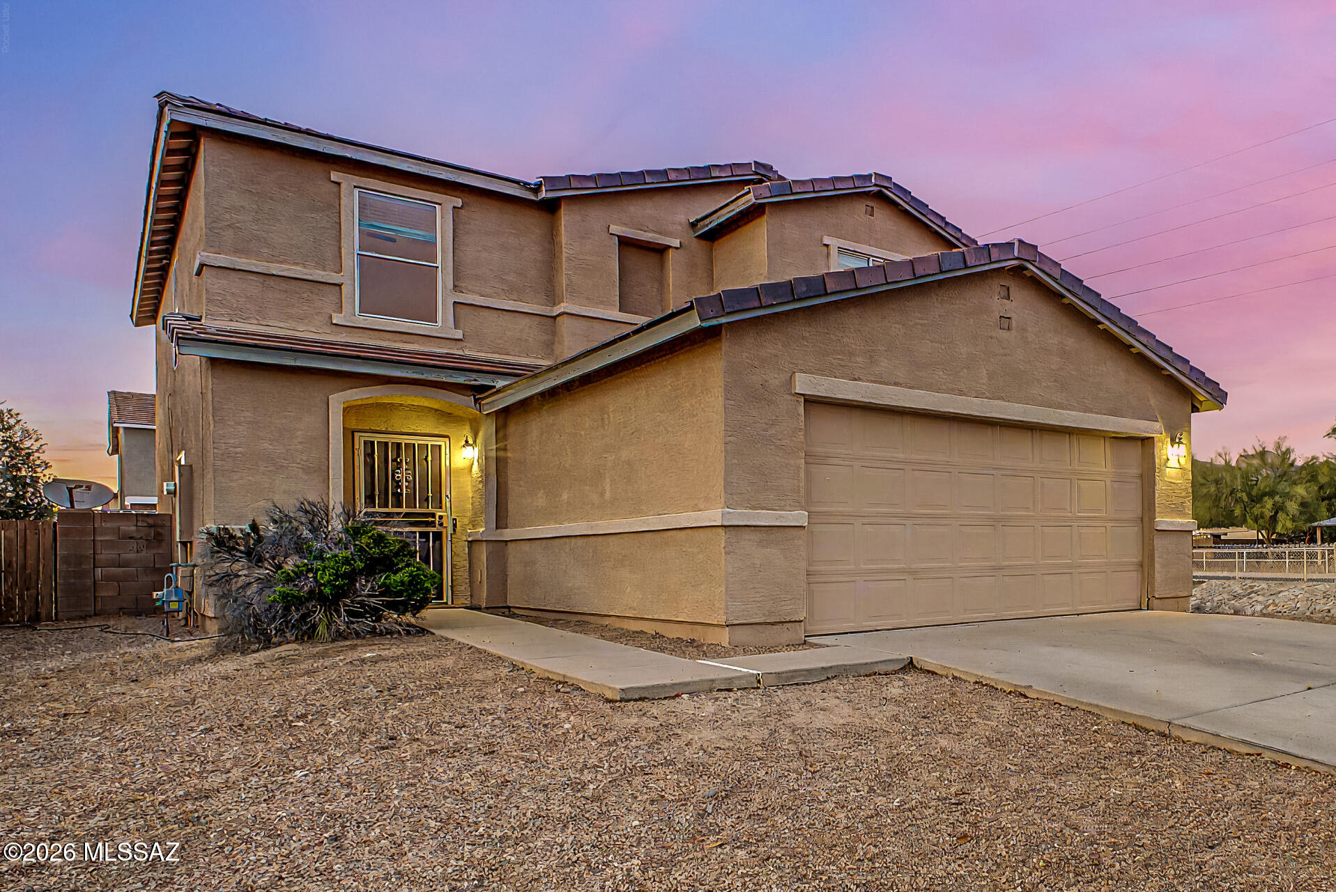 MOUNTAIN VIEWS on a corner lot! This beautiful home offers 4 bedrooms, 3 bathrooms, and a 2-car garage with fantastic curb appeal and a low-maintenance front yard. Step inside to an inviting living room perfect for greeting guests, while the spacious great room is filled with natural light, creating the ideal setting for both entertaining and everyday living.

The thoughtfully designed kitchen features track lighting, built-in appliances, a pantry, abundant cabinetry, and a two-tier breakfast bar perfect for casual dining or gathering with family and friends. A convenient powder room completes the main floor.

Upstairs, the versatile loft provides endless possibilities as a home office, media room, play area, or additional lounge space. The generously sized primary suite includes a walk-in closet and a private ensuite bathroom with dual vanities, and a shower/tub combination. The remaining bedrooms are ample sized and share the hallway bathroom. 

The laundry room is located upstairs for added convenience. 

Enjoy a spacious backyard complete with a covered patio and storage shed -- perfect for relaxing, entertaining, or creating your dream outdoor space. This exceptional home combines comfort & functionality in one place to call home. Make this home your today!