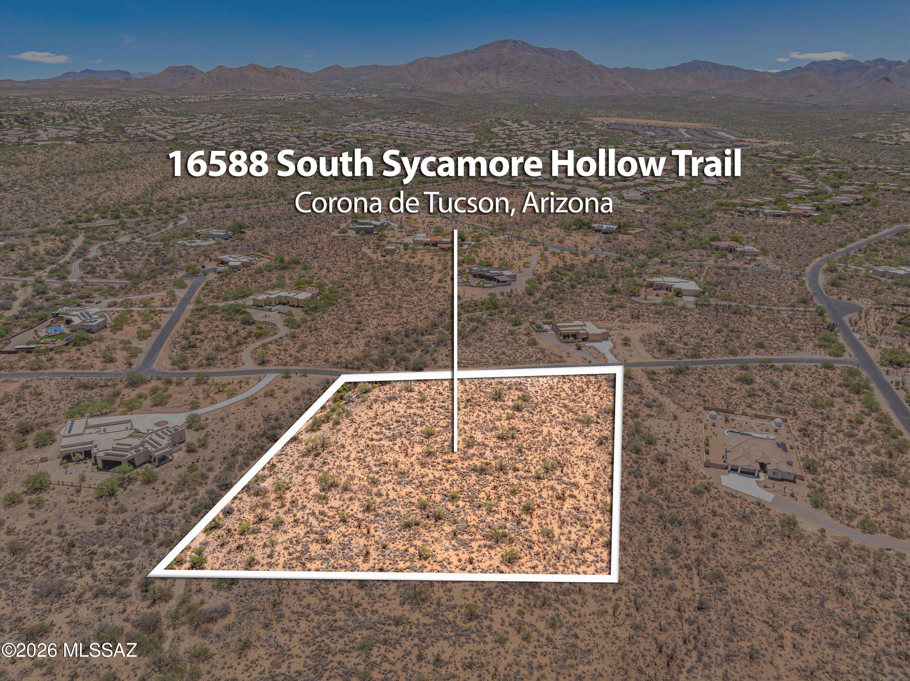 PRICE REDUCED $25,000! Welcome to exclusive gated Sycamore Springs! 4.17 acre lot that is ready for your custom home.  Bring your plans, dreams, builder and build exactly what you want.  Beautiful views of the mountains and sunrise and sunsets. Lots of privacy but still in a great neighborhood of custom homes. City water, power and natural gas at the street.  Paved street in front of home. This is a hard to find type opportunity. Come build your custom dream home!