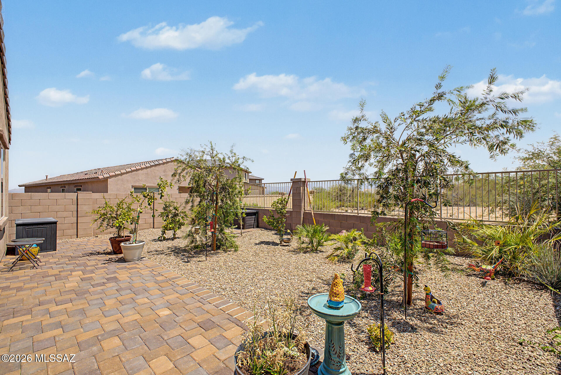 Seller will accept or counter offers between $300,000 - $320,000. 3D Matterport & Floor Plan available. Fantastic opportunity to own this beautifully maintained 3-bedroom, 2-bath home featuring over $13,000 in thoughtful upgrades. Inside, you'll love the open-concept floor plan with soaring ceilings, recessed lighting, a warm designer color palette, durable tile flooring, and five upgraded Hunter ceiling fans with remotes and motion sensors for enhanced comfort throughout. The gourmet kitchen showcases granite countertops, rich wood cabinetry with crown molding, stainless steel appliances, a walk-in pantry, and a large island with breakfast bar that is perfect for entertaining.

The spacious primary suite offers plush carpeting, a walk-in closet, and a private ensuite with dual vanities. Additional upgrades include enhanced garage lighting with four fluorescent fixtures and motion sensors, professionally installed TV outlets, and a freshly painted garage with convenient pegboard storage.

Step outside to an inviting backyard designed for both relaxation and entertaining. Enjoy the covered patio, upgraded paver patio, professionally landscaped yard with added trees and plants, irrigation extended to the backyard, a premium view fence that maximizes the stunning mountain views, and plenty of space to enjoy Arizona's beautiful weather. This move-in ready home combines modern finishes, quality upgrades, and exceptional outdoor living in one outstanding package.