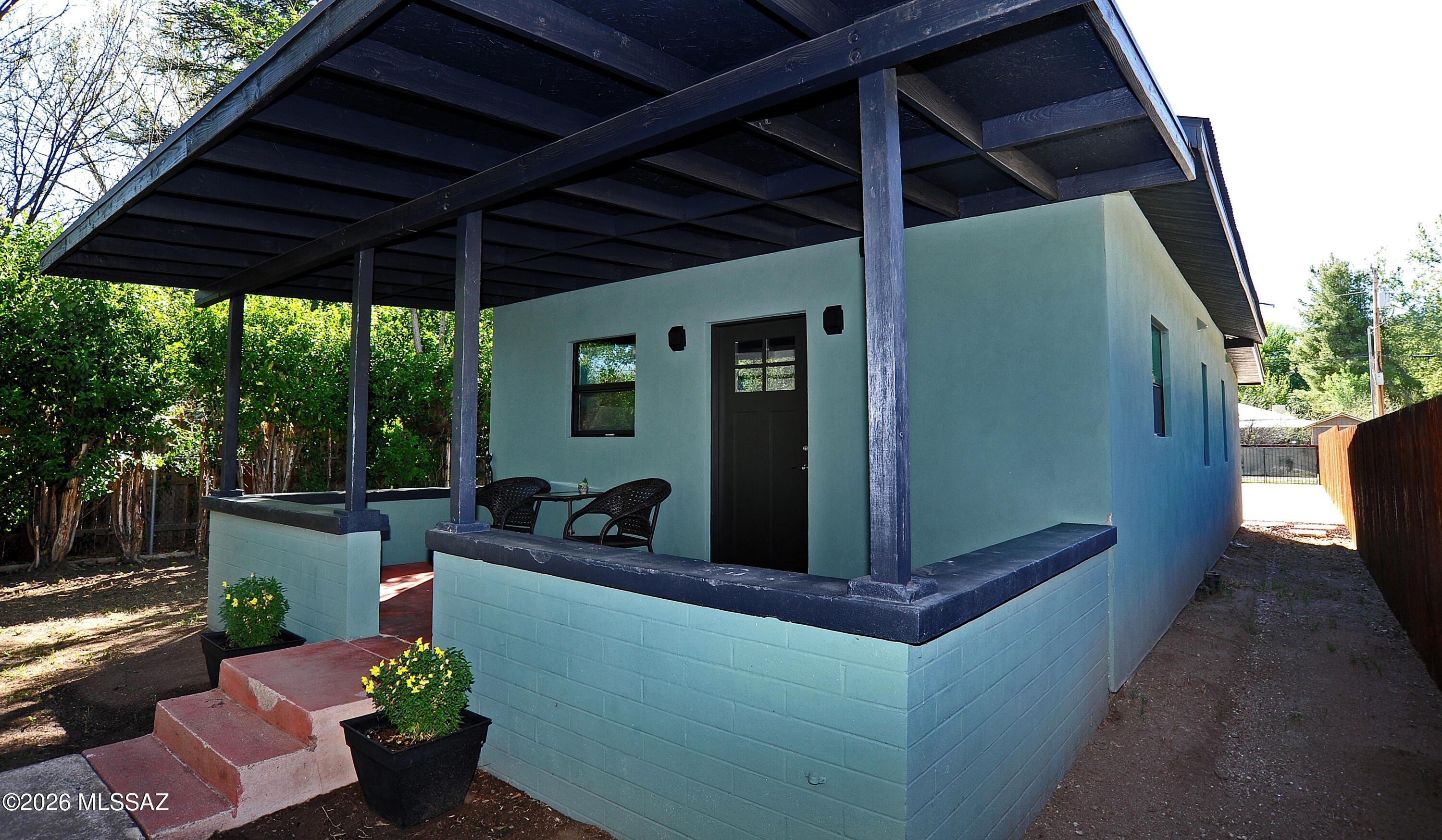 Incredible opportunity in the heart of Patagonia -  perfect as income property, weekend getaway,  or full time retreat. Steps from the Paton Center for Hummingbirds and easy stroll to downtown shopping and restaurants, this fully remodeled 2 bed / 2 bath home is truly turn key. Enjoy high ceilings, new flooring, Milgard windows, hot water heater, and upgraded insulation, plumbing, and electrical. Relax on the spacious front porch and experience Patagonia's cooler climate, natural beauty and small town charm. Move right in or begin generating rental income immediately. 

For additional flexibility and investment opportunity, the adjacent vacant lot (371 Pennsylvania) may also be available as a separate purchase. The lot split is city approved and awaiting official county confirmation. Don't let this opportunity slip by to escape the heat and experience the Patagonia lifestyle.

Note that his updated listing and price includes the single lot with the home only, and not the adjacent vacant lot. Contact listing agent for more details.