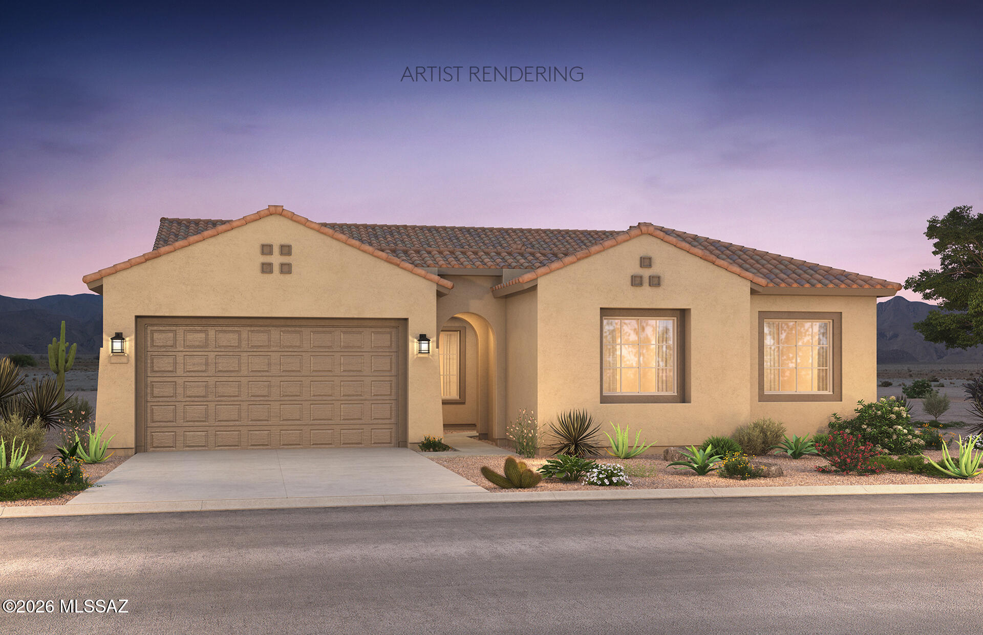 Brand-New Designer Home - Move-In Ready July 2026.

This Spanish-style home features a desirable split floor plan designed for comfort and functionality. The chef-inspired kitchen includes a gas cooktop, stainless steel Whirlpool appliances, Coastal Shaker Maple Moonlight cabinets, Bianco Aspen quartz countertops, and a custom backsplash. Quartz finishes continue in both the owner's and secondary baths for a cohesive look. Additional upgrades include 24'' x 24'' Morning Haze tile laid in a front-to-back pattern. Energy-efficient features include a tankless water heater, low-flush toilets, low-flow showerheads, and dual-pane Low-E windows, plus more.