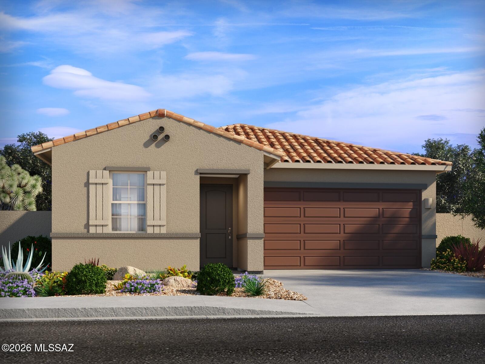 Brand new, energy-efficient home available by Jun 2026! The teen room makes the perfect additional living area for homework, TV or gaming. Enjoy dual sinks and a walk-in closet in the primary suite. Sunset Crest is now selling in Ajo and Kinney. Experience a serene desert lifestyle in a community designed for comfort and connection, complete with a neighborhood playground, picnic tables, and shaded ramadas.  Each of our homes is built with innovative, energy-efficient features designed to help you enjoy more savings, better health, real comfort and peace of mind.