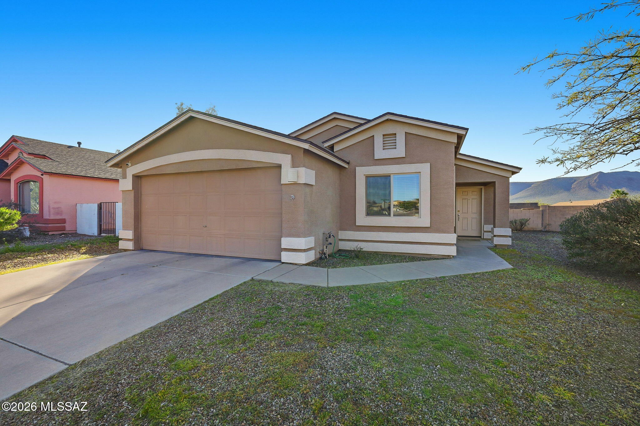 This charming, well-maintained 3-bedroom, 2 full-bath home offers 1,318 sq ft of living space. The functional floor plan features comfortable living areas filled with natural light. Enjoy PAID OFF solar panels, along with a roof and A/C replaced in 2020. The backyard has no neighbors directly behind, providing open mountain views and added privacy. Move-in ready, this home combines efficiency and comfort.