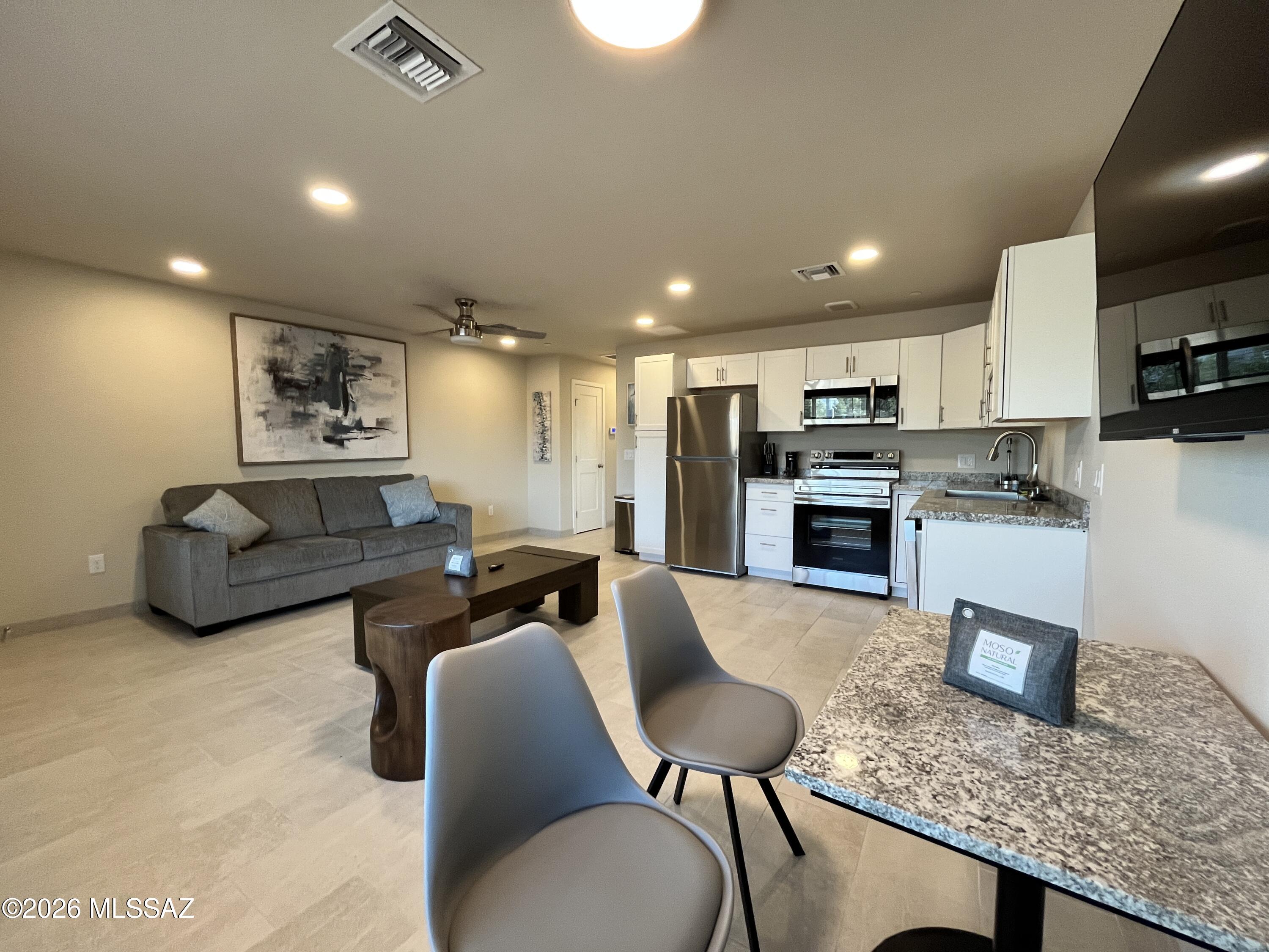 FULLY FURNISHED 1 BEDROOM APARTMENT - PRIME EAST TUCSON LOCATION!

Now leasing a beautifully furnished 1 bedroom / 1 bathroom apartment at 6924 E. Speedway Blvd in a convenient East Tucson location!

This move-in-ready home offers comfortable furnishings throughout, making it perfect for anyone seeking a hassle-free living experience. Enjoy a bright and functional floor plan with a fully furnished living area, bedroom, dining space, and kitchen so you can settle in immediately.

Conveniently located near shopping, restaurants, public transportation, medical facilities, and everything Tucson's east side has to offer. Easy access to downtown, the University of Arizona, Davis-Monthan AFB, and major employment centers... Property Features:
Fully furnished 1 bedroom / 1 bathroom
Comfortable living room furnishings
Kitchen with all stainless appliances (fridge, electric range, dishwasher, microwave)
Dining area
Air conditioning
Washer/ dryer in unit
Tile floors
Convenient East Tucson location
Close to shopping, dining, and entertainment
Easy access to public transportation
Sparkling Community Pool

Lease Terms:
Lease Terms Negotiable
Utilities included
No smoking inside unit
Pets negotiable with approval

Enjoy the convenience of furnished living without the hassle of moving furniture! *can also be rented unfurnished for $1300/ month (Tenant would pay own utilities)

Call (520) 328-8220 or fill out a guest card through our website to schedule a tour today. Equal Housing Opportunity.