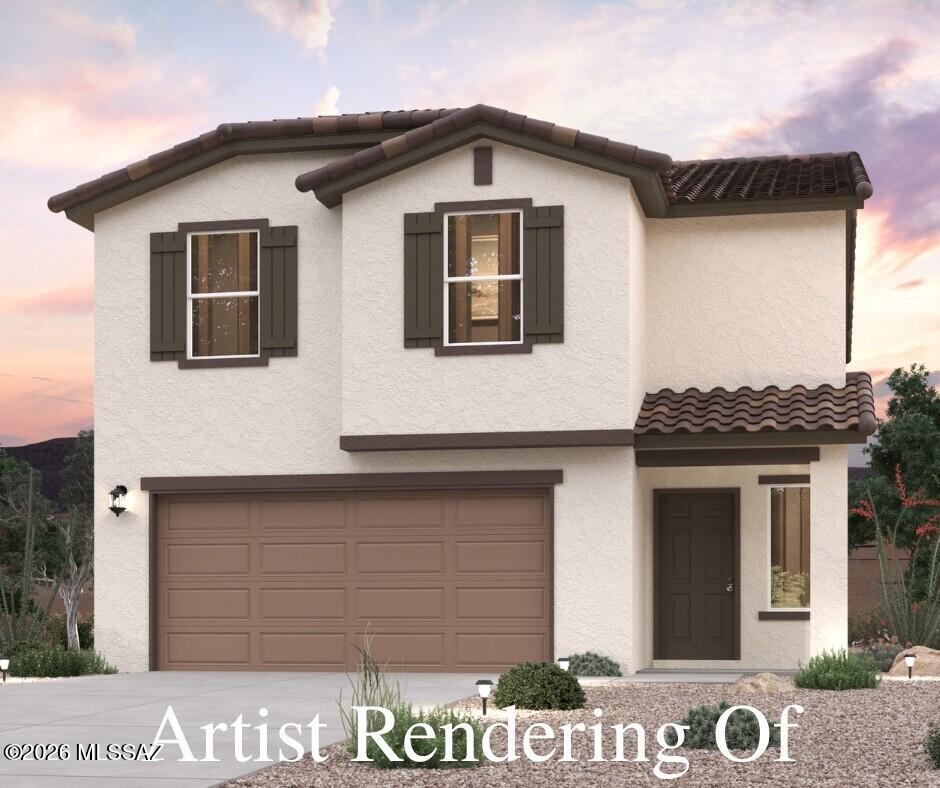 Discover Your Dream Home in the Entrada Del Toro West! Welcome to the Barletta, a thoughtfully designed two-story home offering an open-concept main level and well-planned upper level. The kitchen features stainless steel appliances and a convenient step-in pantry, flowing into the dining area and great room for easy entertaining. The dining room opens to a covered patio, creating a relaxing space for outdoor enjoyment. Upstairs, the private primary suite includes a spacious walk-in closet and a bath with a dual vanity. Three additional bedrooms, two with walk-in closets, share a full bath. A centrally located laundry room adds convenience. Additional highlights include a 2-bay garage and energy-efficient dual-pane windows throughout.