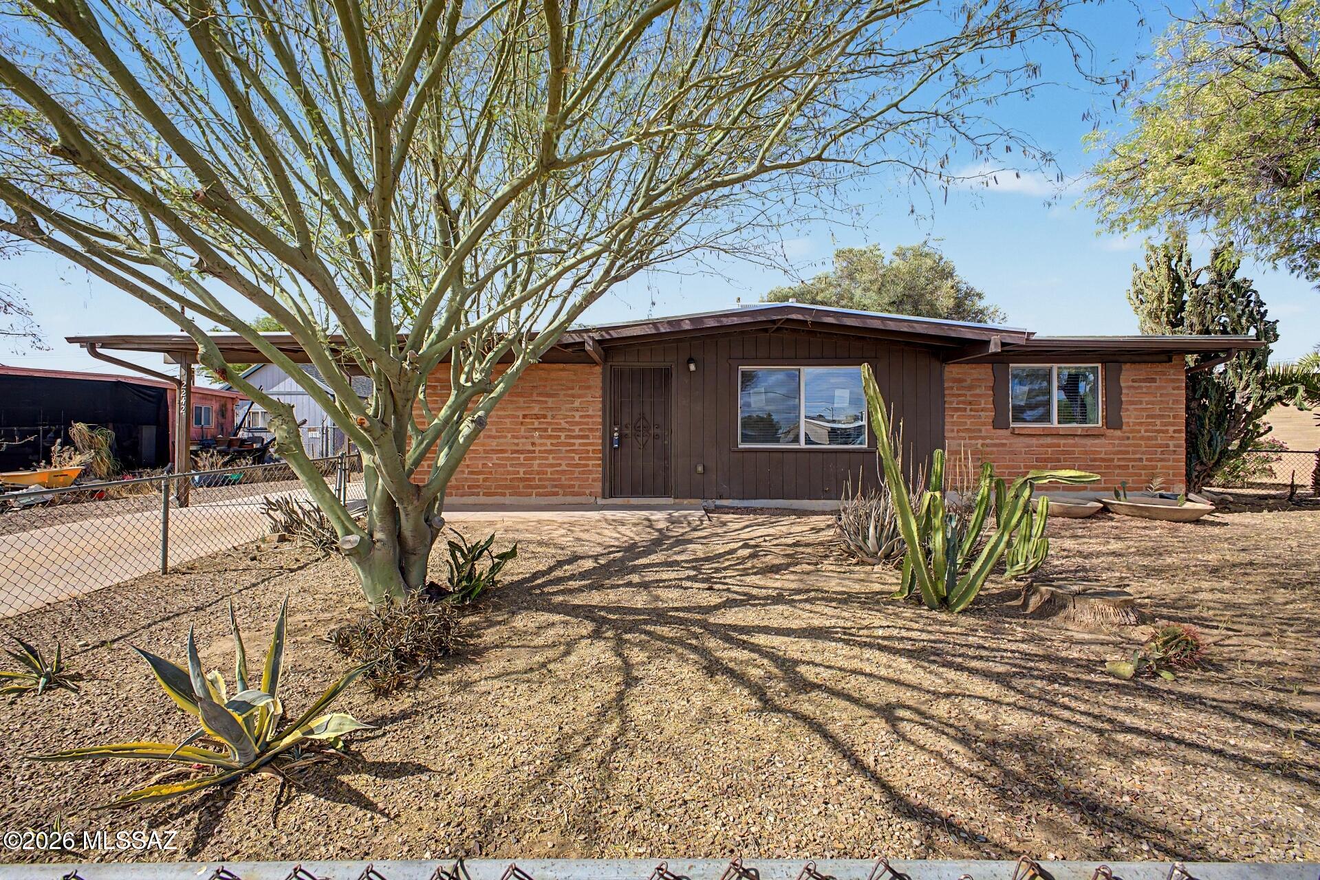 Welcome to this beautifully updated 3-bedroom, 2-bath home tucked away on a quiet cul-de-sac! Featuring a desirable split floorplan, this home offers both privacy and functionality. The open-concept kitchen is a standout with granite countertops, white shaker cabinetry, and plenty of space for entertaining. Enjoy modern upgrades throughout, including dual pane windows for energy efficiency and updated bathrooms complete with stylish tile surrounds and granite counters. Step outside to a spacious backyard with a covered patio--perfect for relaxing, hosting, or creating your dream outdoor space. With thoughtful updates, a great layout, and a prime location, this move-in ready home truly has it all--and more!