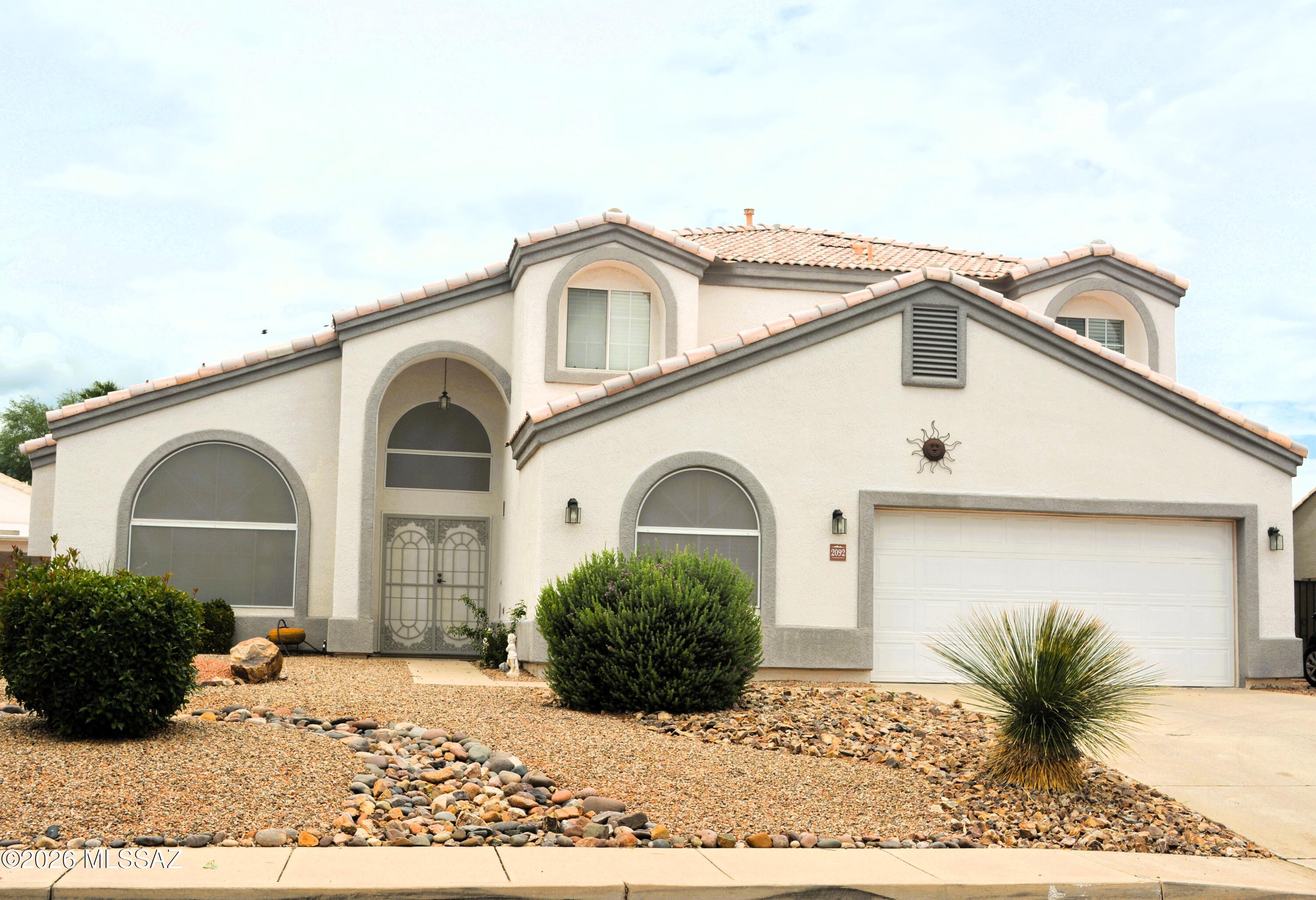 Two story home features 6 bedrooms, 2 living rooms, kitchen with ample cabinetry, pantry cabinet, and all appliances, with 2 downstairs bedrooms and full bathroom. Upstairs holds the main suite with 3 other guest rooms. The backyard is well manicured and includes a cozy enclosed patio. Located in a desirable neighborhood.