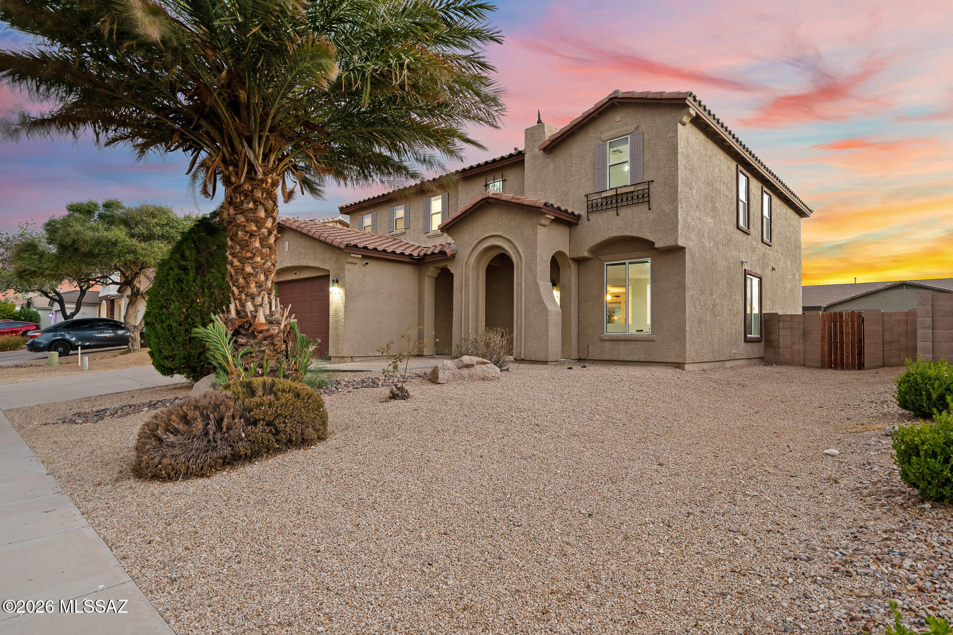 Wake to soft desert light filling open living spaces, then enjoy coffee in a refreshed kitchen with new counters. Fresh paint, new carpet, and updated lighting create a clean, inviting setting for everyday comfort and easy entertaining.

Unwind in the primary suite with dual sinks, a jetted tub, separate shower, and oversized walk-in closet. Outside, the covered patio and newly graveled backyard invite relaxed dinners, weekend gatherings, and quiet evenings beneath Tucson's colorful skies.

Near Valencia Road shopping, dining, and conveniences, this Rancho Valencia home delivers the updates and easy Tucson lifestyle buyers want. Don't let it pass you by   Call your agent asap for more pics and video and to schedule your private tour today and discover where your next chapter begins!