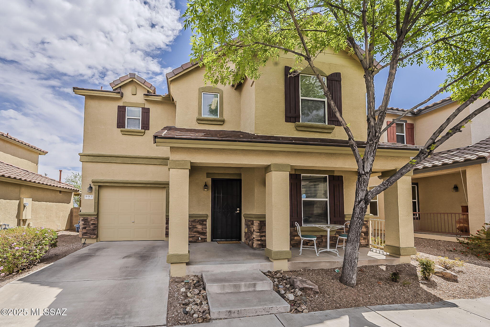 This beautiful and well maintained 3-bed, 2.bath two-story home features a spacious updated kitchen , walk-in pantry, living room off kitchen, half bath, dining area and extra space under the staircase. The second floor features all bedrooms, including a spacious primary suite with a walk-in closet, a full bath, ample sized loft area and laundry room. Enjoy sweeping views of the mountains from your back patio with no rear neighbors. Located near public transit, parks, and shopping. Don't miss out on this great two story home!