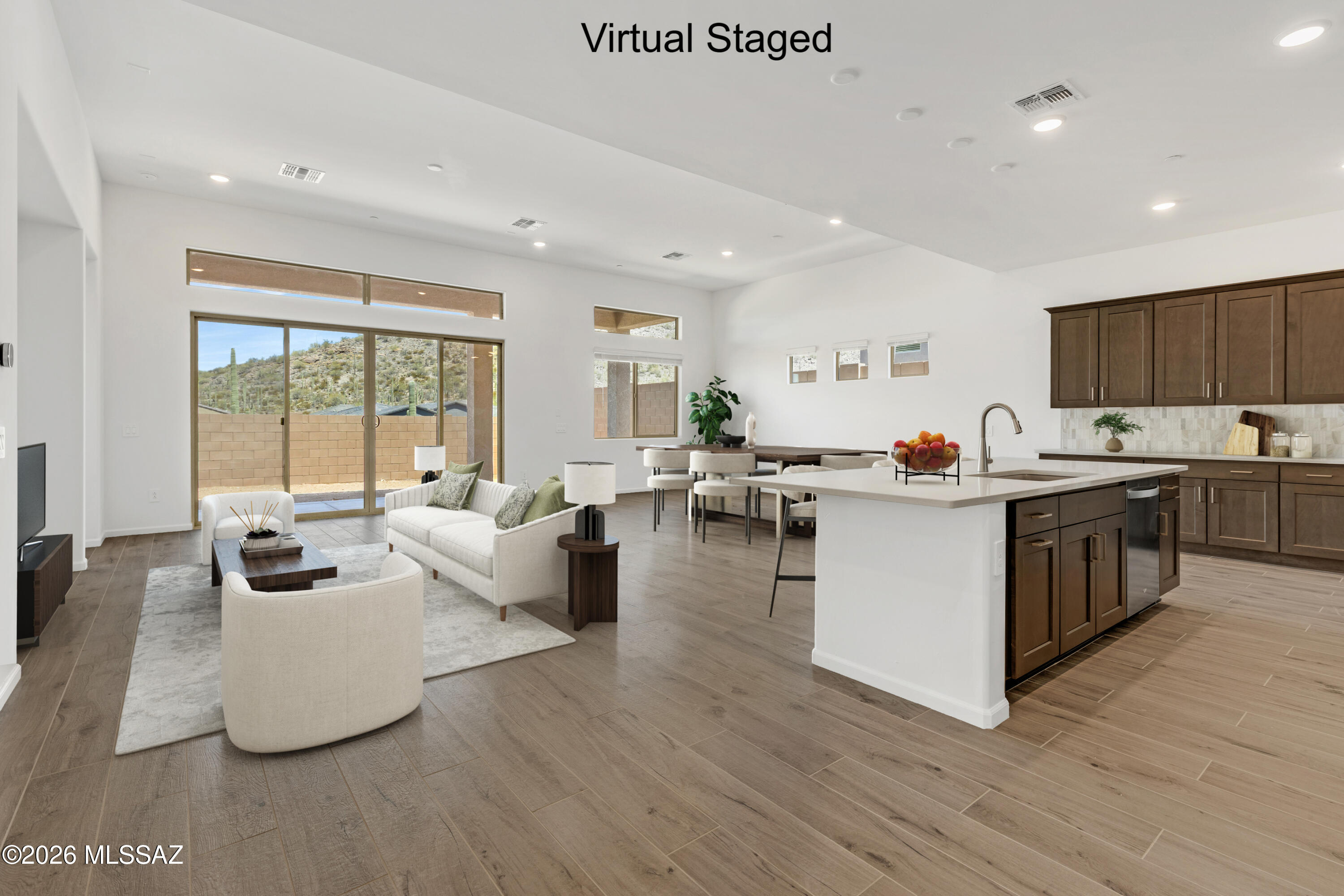 Oxford plan with Ranch elevation. This thoughtfully designed layout includes an open Greatroom area with spacious kitchen & dining area. Convenient Stop-n-Drop area just in from the 4-car tandem garage for organization & a place to charge your devices. The Owner's suite is a retreat with a huge walk-in closet, a beautifully tiled walk-in shower, and dual vanities & linen closet. The modern Gourmet kitchen is equipped with a gas cooktop, refrigerator, center island and a walk-in corner pantry for all your culinary needs. Enclosed study provides extra room for studying, hobbies and more. Laundry room is complete with Washer/Dryer. Includes 2'' faux wood blinds.