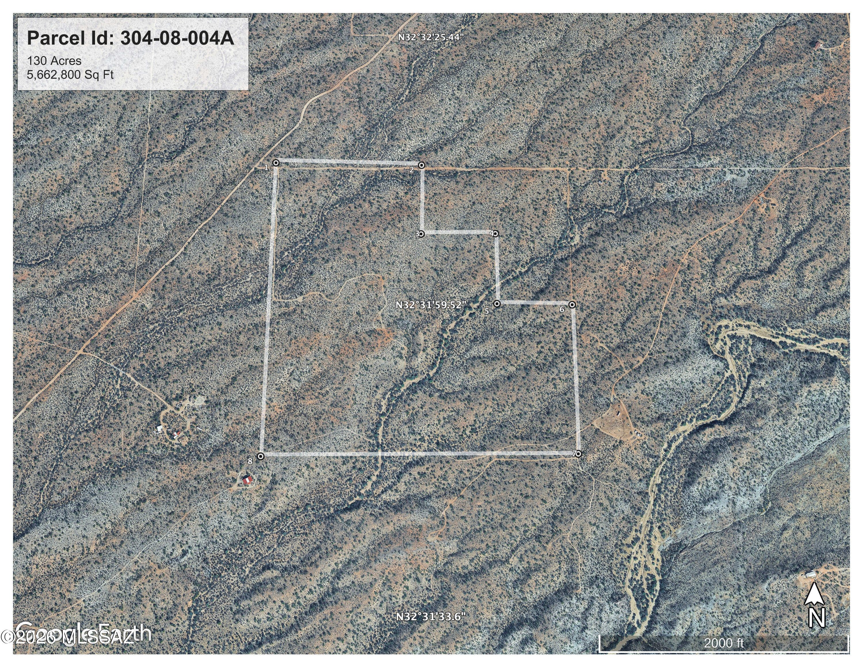 130 acres of spectacular natural desert land - flowing with natural washes, studded with saguaros, views in all panoramic directions. Property has it's own registered well, so you have a water source available. One of the largest land parcels in this part of the county.  If you want a massive compound for yourself, or dividable land for your family or just develop for other use - you've got fairly easy topography, beautiful natural desert landscape and mesmerizing views. Wildlife is abundant - perhaps see a Great Horned Owl, Inca Doves, Cactus Wren - and also some of more exciting larger desert creatures. Make a dream - create a  private lifestyle - develop a project. Lots of land to work with and with a well - think big! See Supplemental More for full driving directions to property. Full Directions: 
Driving North toward Marana take Exit 236 to Marana Rd.
Turn Right on Marana Rd and then immediately LEFT onto the Frontage Road Northwest.
Travel 5 miles turning RIGHT onto Missle Base Road going Northeast.
On Missle Base road travel 2 miles to S Wayout Rd turning RIGHT
On Wayout Rd travel 3.7 miles to Grand Alley Rd / E Grand Valley Rd turning RIGHT
On Grand Alley Rd travel 6 miles to Owl Head Ranch Rd turning LEFT
On Owl Head Ranch road, travel 9.4 miles to a dirt road on the right.  It is not marked and requires a vehicle with good ground clearance to climb the dirt edge.
The Northwest Corner of the 130 acres is 25 feet away.
Using Google Maps you can enter the GPS coordinate below. You should start the Google Map from Missle Base Road, otherwise Google Maps will take you through a shortcut that requires 4-wheel drive and a high ground clearance.

32.536829, -111.153789 - This is the Northwest corner of the 130 acre lot.