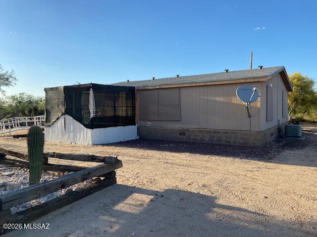 3 bedroom, 2 bath manufactured home built in 2003.  Nice, split floorplan with good sized kitchen and eat in area.   Master suite has walk in closet and good sized bath.  Full RV hookup with concrete pad.  Laundry area located off of kitchen area.  Located at end of dirt road for privacy.  Lots of value here, take a look.
