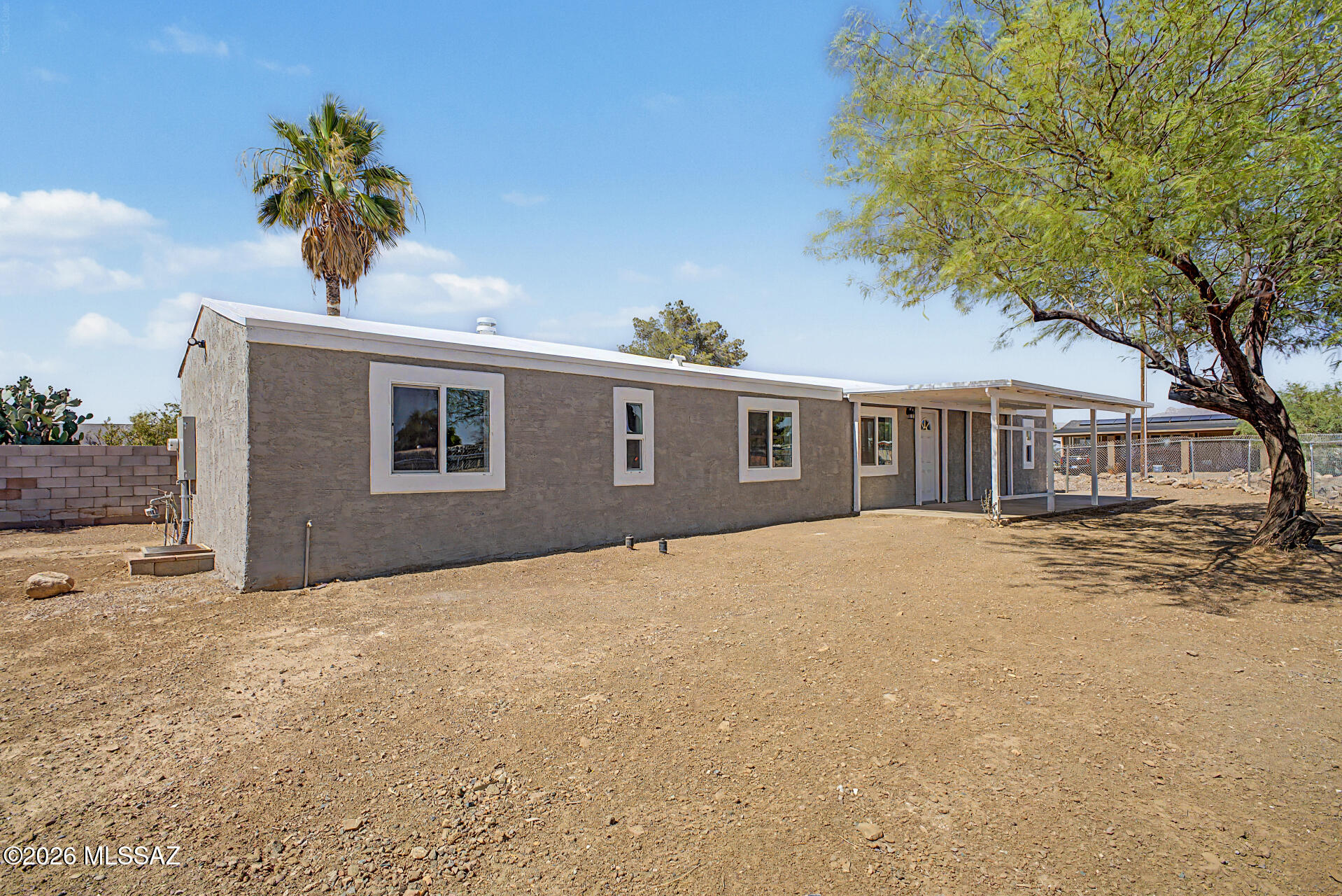 Completely remodeled 3 bed, 2 bath mobile home offering 1,088 sq ft on just under a quarter-acre lot! This move-in ready home features a new roof, new AC, new electric panel, and new hot water heater for peace of mind. Inside, enjoy vaulted ceilings, wood-look flooring, updated lighting, and a bright open great room. The remodeled kitchen showcases white shaker cabinets, granite countertops, and a center island with breakfast bar. Stove, microwave, and dishwasher to be installed prior to close of escrow. Spacious primary suite includes a private bath. Out back, Oversized front and back yards offer plenty of room for entertaining, storage, or future possibilities. Hurry up and check it out! Owner/Agent
