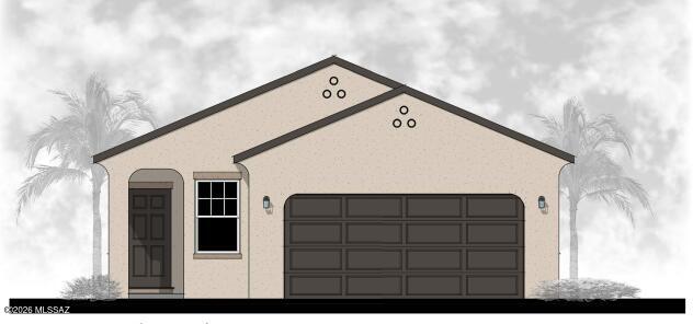 The Benmore plan is brand new and so practical!  This is a corner lot with landscaped common area behind it so no one behind. Beautiful, brand-new homes featuring thoughtfully designed floorplans in the scenic Tucson community of Star Valley! Conveniently located with easy access to I-19 and major Tucson destinations, this community offers the perfect balance of comfort, convenience, and outdoor living. Homes showcase desirable upgrades including 9' ceilings, white shaker cabinets, Shaw 17'' x 17'' tile flooring, and granite kitchen countertops. Each home comes move-in ready with stainless steel kitchen appliances, including a refrigerator, washer, and dryer. Energy-efficient features include Low-E dual-pane windows and a Wi-Fi programmable thermostat to help maximize comfort and savings. Exterior highlights include front yard desert landscaping with irrigation, covered patios, and spacious backyards designed for enjoying Tucson's beautiful sunsets. Residents enjoy community amenities including large park with soccer fields; walking paths and natural trails; children's play area; basketball courts; tennis courts; pickleball courts; natural-area dog park and incredible mountain views everywhere! This welcoming community offers the perfect combination of modern living and the natural beauty of the Tucson desert.