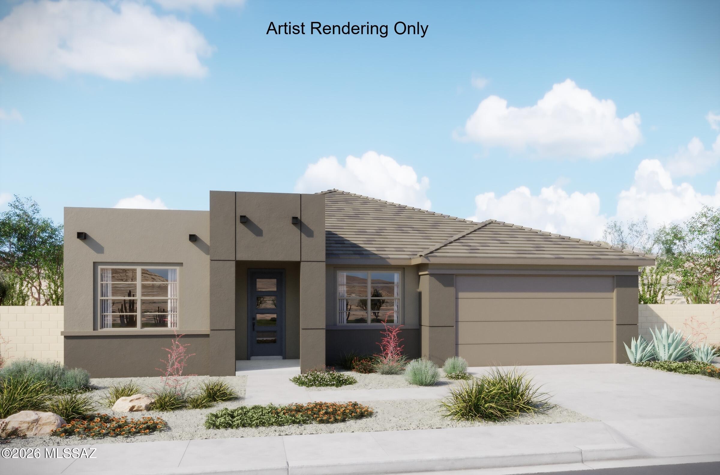 Discover the Hibiscus plan with its stylish Desert Modern elevation, offering 6 bedrooms, 4 baths. Beautiful kitchen shines with quartz counters, a center island, gas cooktop, and walk-in pantry. The open Retreat provides space for relaxing, games, homework or watching tv. 3-car tandem garage w epoxy coating completes this thoughtfully designed home.