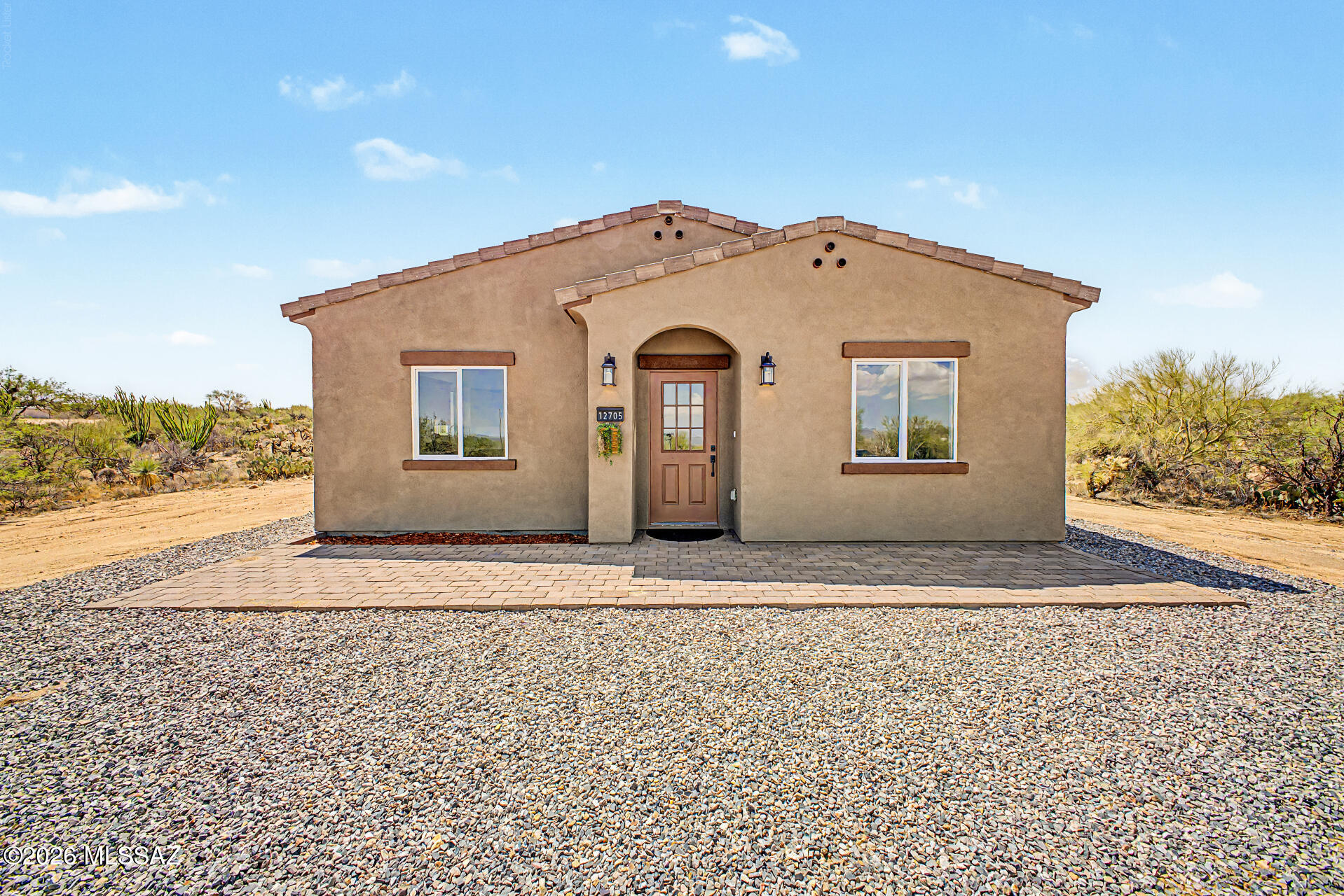 Welcome to this stunning brand-new construction home situated on 1.28 acres, NO HOA, offering the perfect blend of modern comfort and peaceful country living. This beautiful 3-bedroom, 2-bath home features an open-concept layout, brand-new stainless steel appliances, and modern finishes throughout. Enjoy the space and freedom of country living with plenty of room for RVs, toys, animals, or future additions, all while being just a short drive from Tucson. Don't miss this incredible opportunity to own a new home with room to grow!