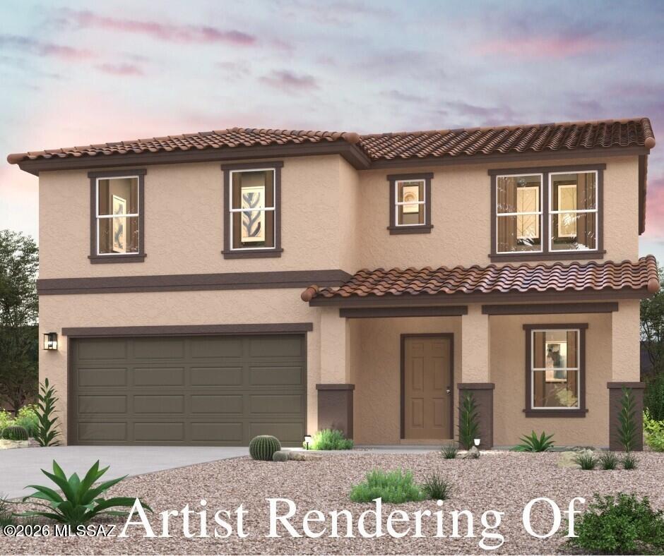 ''Welcome to your spacious and elegant home in the desirable Entrada del Toro. Introducing the Jasmine Plan! This beautifully designed two-story home offers a blend of modern convenience and elegant style. The main level features an open-concept layout that seamlessly connects the great room, dining room, and kitchen. The kitchen is equipped with quartz counters, stainless steel appliances, and an island. Adjacent to the kitchen is a dining area that opens up to a patio. The main level also includes a versatile bedroom and a full bath, providing flexibility for guests or additional living space.

On the upper level, the owner's suite provides a serene retreat with a walk-in closet and an en-suite bathroom featuring a double vanity.