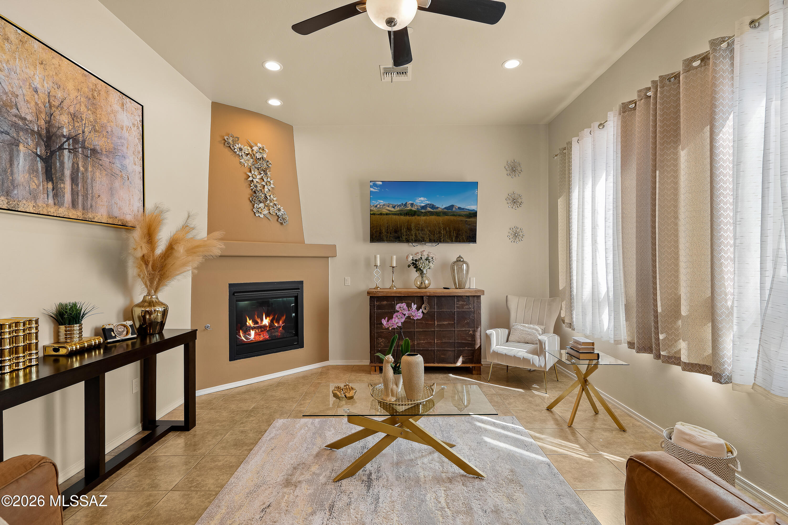Experience the essence of Southern Arizona living in this beautifully appointed two 
bedroom, two bath townhome located in the sought after Barrio de Tubac community. 
Nestled within the desirable Embarcadero enclave, this home offers comfort, convenience, and scenic desert surroundings.
 
Venture inside to an open concept great room with a fireplace that creates a warm and inviting space for both everyday living and entertaining. The kitchen has been refreshed with new cabinetry, an updated sink, and appliances, offering a clean and functional design that flows seamlessly into the main living area.

Residents enjoy access to community amenities including a pool, spa, fitness studio, and shared outdoor spaces. - The home is conveniently located near the clubhouse and 
amenities, making it easy to enjoy everything the community has to offer. 

A community walking trail connects to the Juan Bautista de Anza National Historic Trail, providing opportunities for walking, biking, and enjoying the natural surroundings. The 
home is also just minutes from the Village of Tubac, known for its shops, galleries, and restaurants, as well as Tumacácori National Historical Park. 

Additional nearby attractions include the Tubac Golf Resort & Spa. 
This property offers a well located opportunity to enjoy the Tubac lifestyle with access to recreation, history, and community amenities.