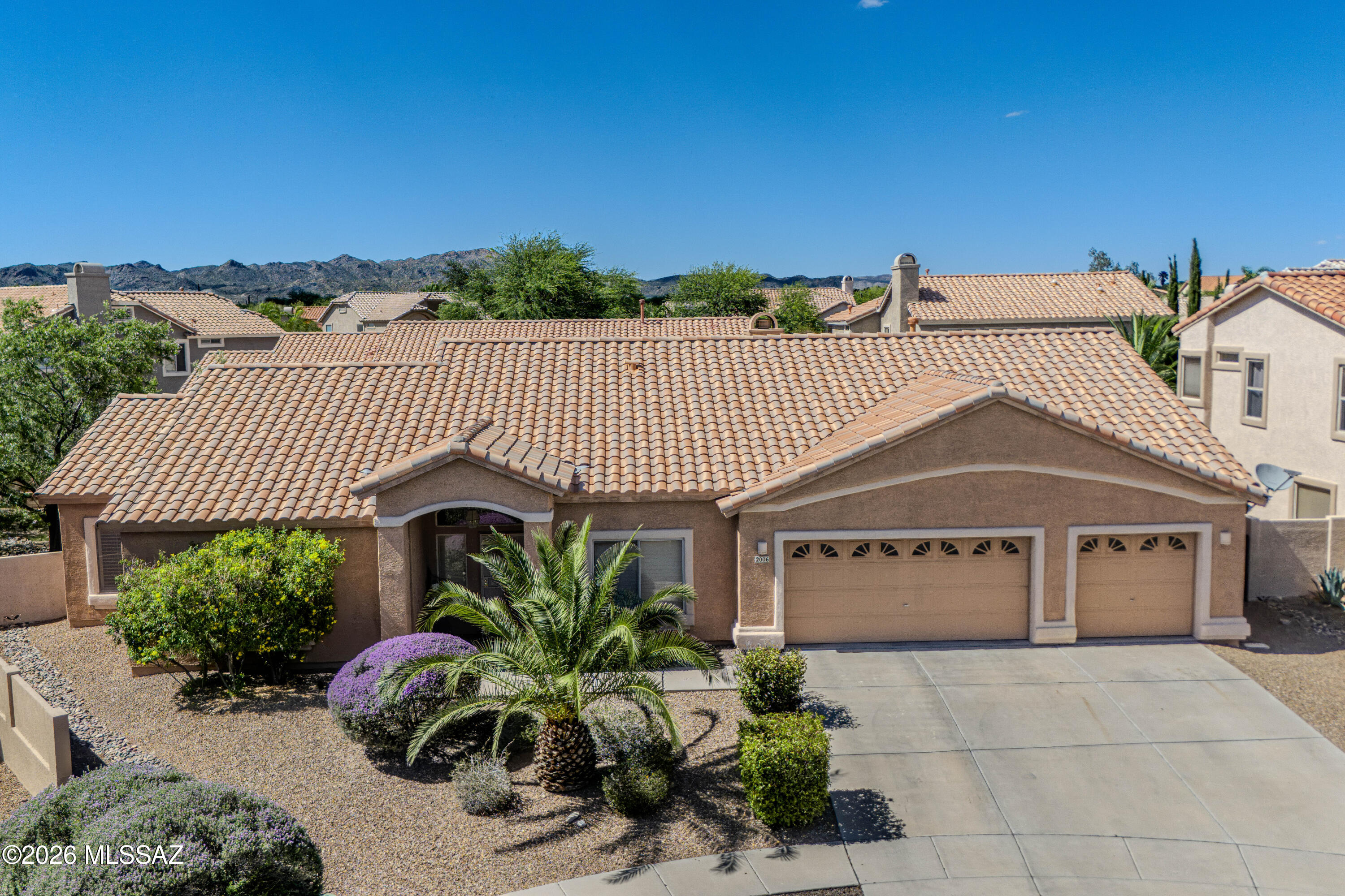 This Oro Valley home is located on a quiet cul-de-sac in the sought-after La Cholla Estates neighborhood and deserves a spot on your list. Priced below neighborhood comparables with a newer HVAC, newer appliances, and the interior was just painted throughout. You're close to top-rated schools, shopping, dining, and a perfect place for any outdoor enthusiasts with parks, trails, golf, aquatic centers, archery courses, cycling, and more. Inside, you'll find a bright, open layout with a neutral color palette, plantation shutters throughout, and no carpet. The spacious kitchen and great room are the heart of the home, easy to gather with family and friends. With 4 large bedrooms, a versatile den, and a backyard ready for your personal touch to create the perfect outdoor space. Come take a peek