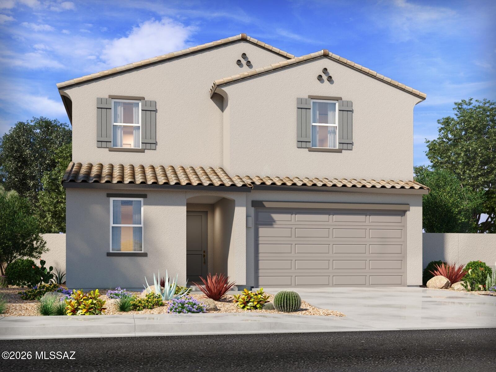 Brand new, energy-efficient home available by Jul 2026!  This spacious 5-bedroom plan features a downstairs guest bedroom and bathroom, perfect for overnight visitors.  Upstairs, you'll enjoy additional living space in the loft.  Sunset Crest is now selling in Ajo and Kinney.  Experience a serene desert lifestyle in a community designed for comfort and connection, complete with a neighborhood playground, picnic tables, and shaded ramadas.  Each of our homes is built with innovative, energy-efficient features designed to help you enjoy more savings, better health, real comfort and peace of mind.